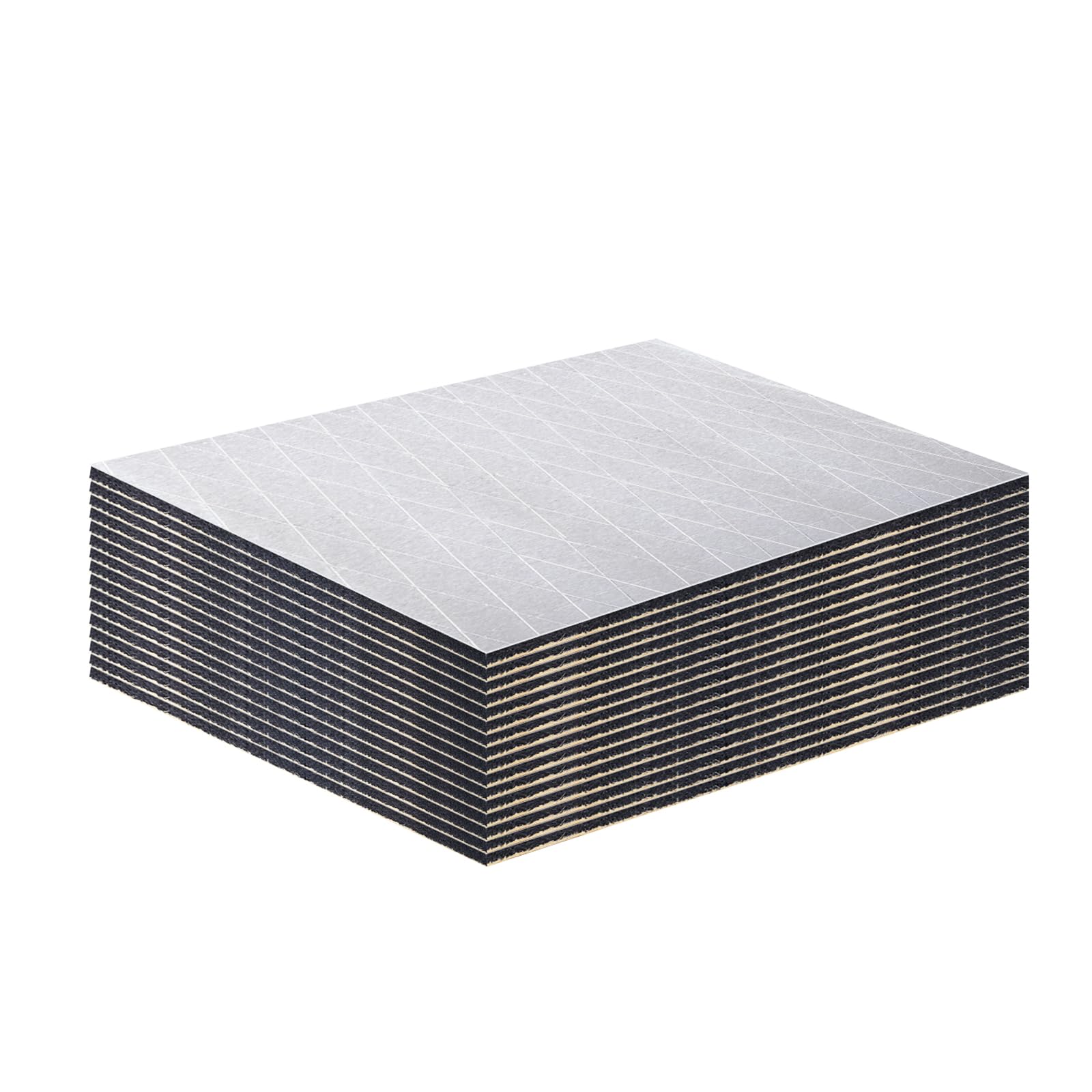 Aggsound 394Mil 36Sqft Thickened Sound Deadener For Cars - Aluminum Foil Foam Noise Deadening Material - Heat Shield Insulation
