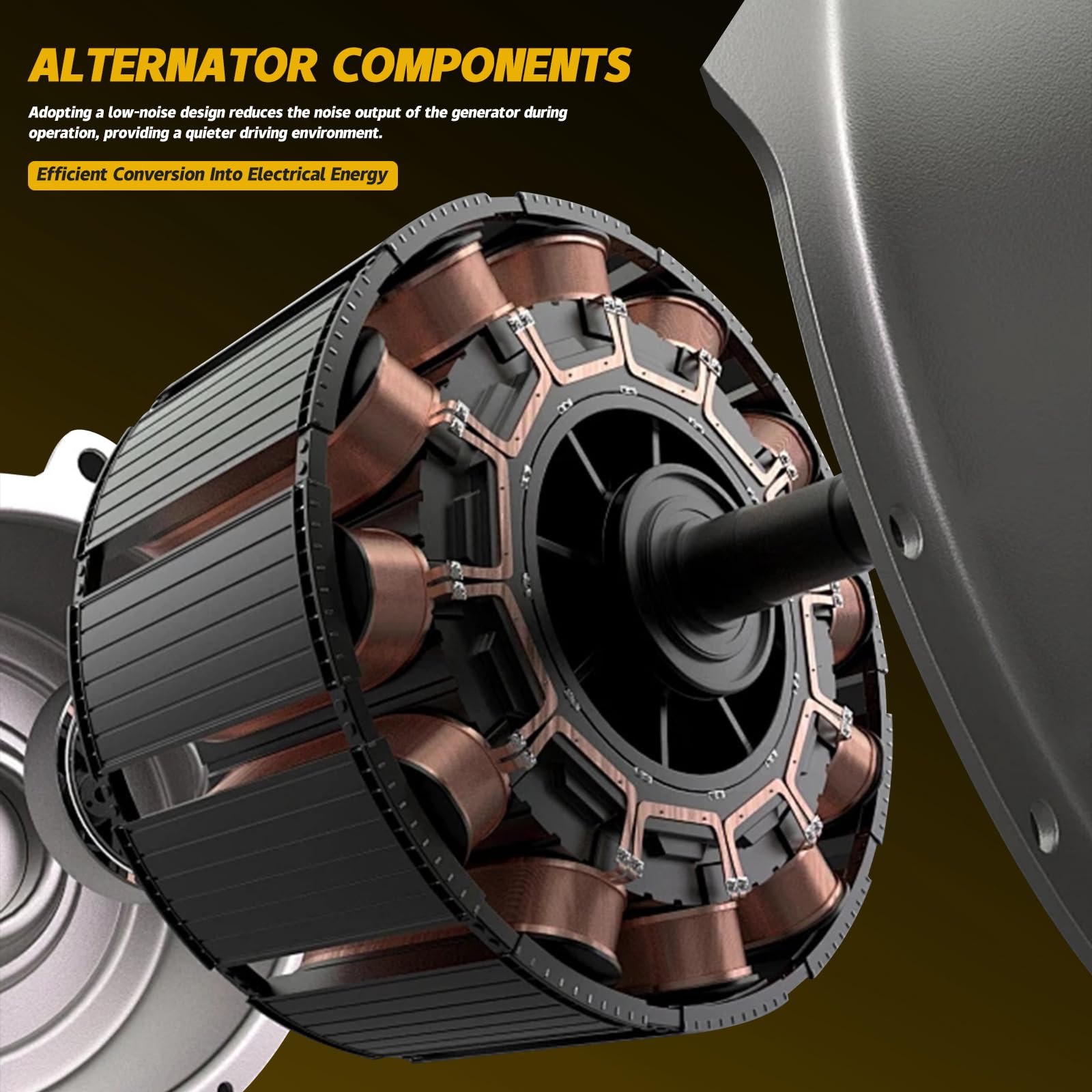 YINAVAGAD Alternator for Mercedes Benz C300 V6 3.0L 2009 2010 2011 2012, GLK300 GLK350 V6 3.0L 3.5L 2010 2011 2012, Replace 0009