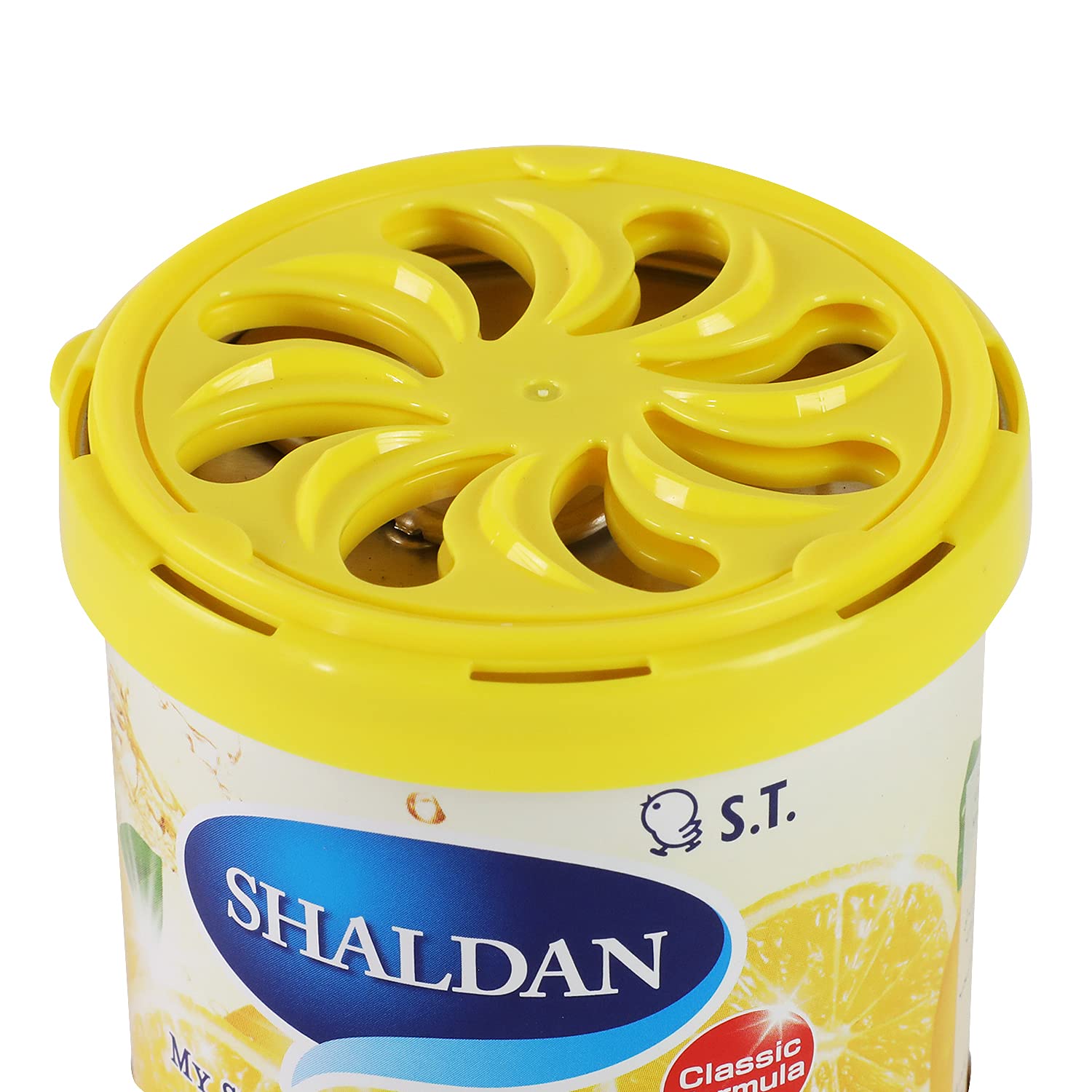 Auto Dynasty My Shaldan Limonene Gel Air Freshener, Lemon Scent, 80g, ABS Plastic, for Room and Car