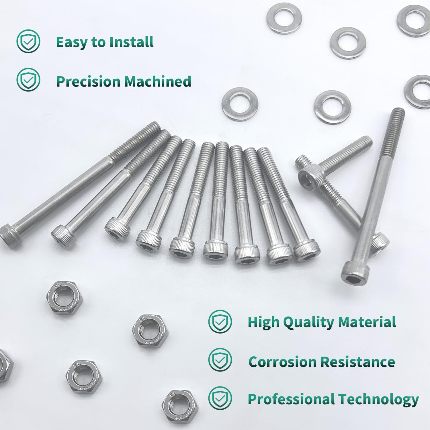 BIGLKNM Polished Bolt Screw Kit Compatible for Yamaha 1988-2006 Blaster 200 YFS200, 54pcs (7Pack) Motorcycle 304 Stainless Steel