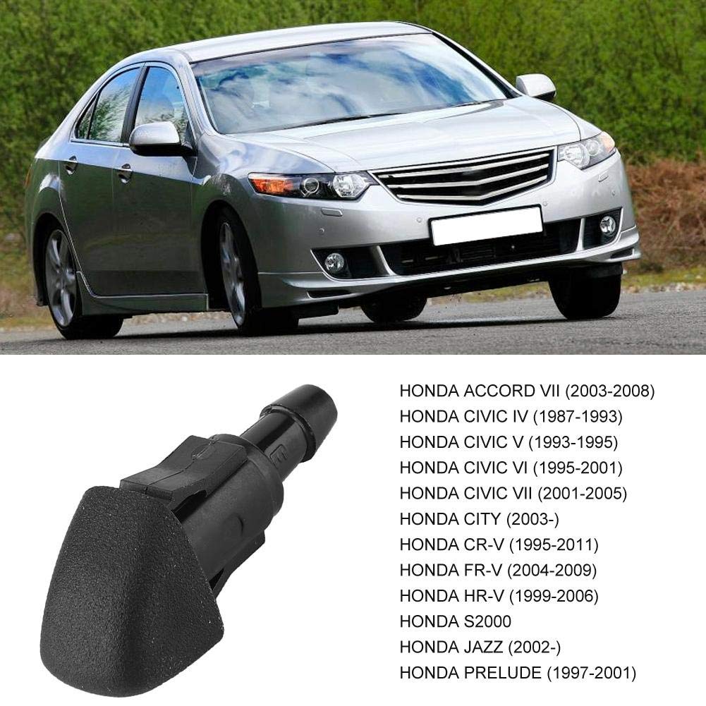 Aramox Windscreen Wiper Nozzle,Car Windscreen Wiper Washer Spray Nozzle For Honda Accord Civic City Cr-V Jazz Prelude