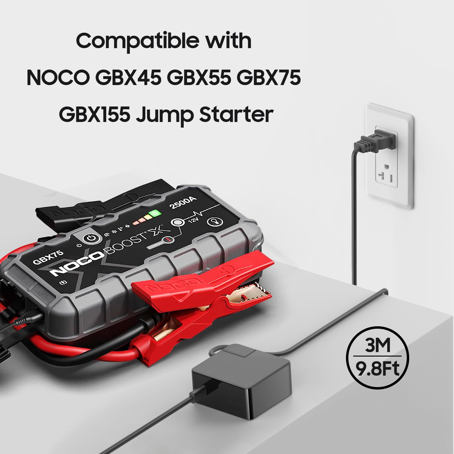 CASIMY 65W USB-C Jump Starter Adapter for NOCO Boost X GBX155, Model A12-2-190003420, Portable Lithium Battery Charger