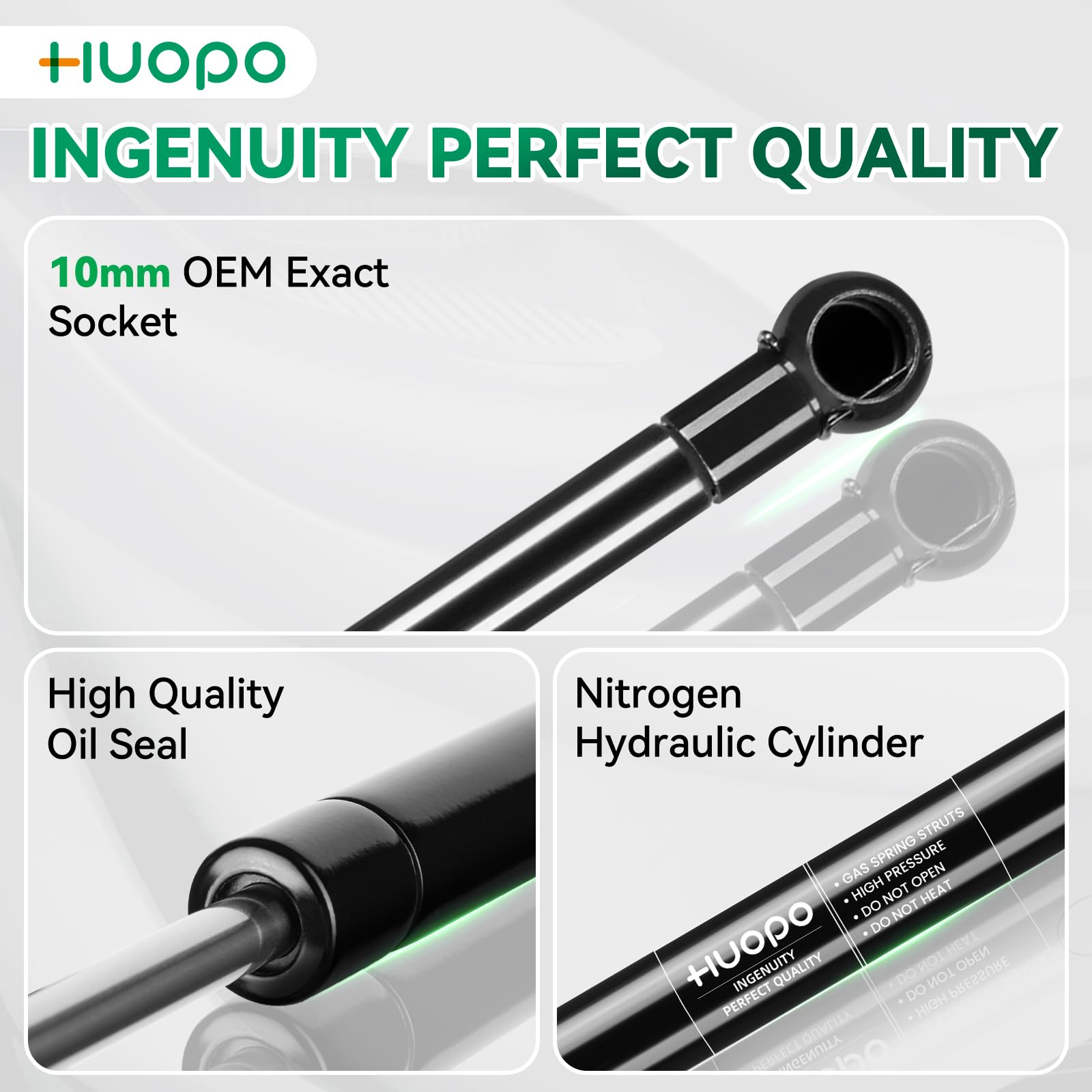 HUOPO 35 Inch 40 lb 178 N Gas Strut Shock 35'' Lift Support for Tonneau Cover Camper RV Bed Basement Storage Doors Hatch Boat Li