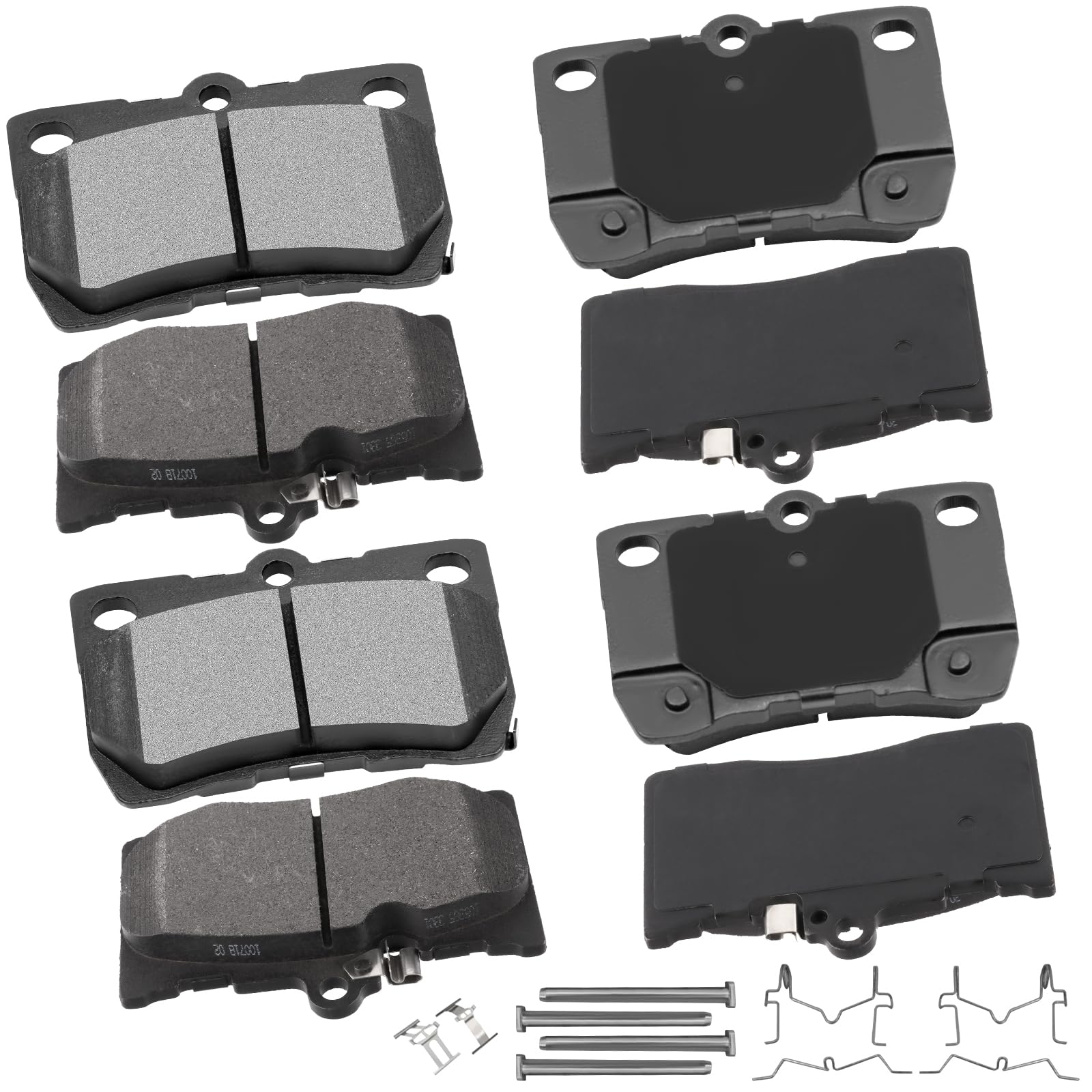 Cciyu D1118 D1113 Front Rear Ceramic Brake Pads Kits 8Pcs Fit For 07-11 For Lexus Gs350, 06-07 For Lexus Gs430, 07-11 For Lexus