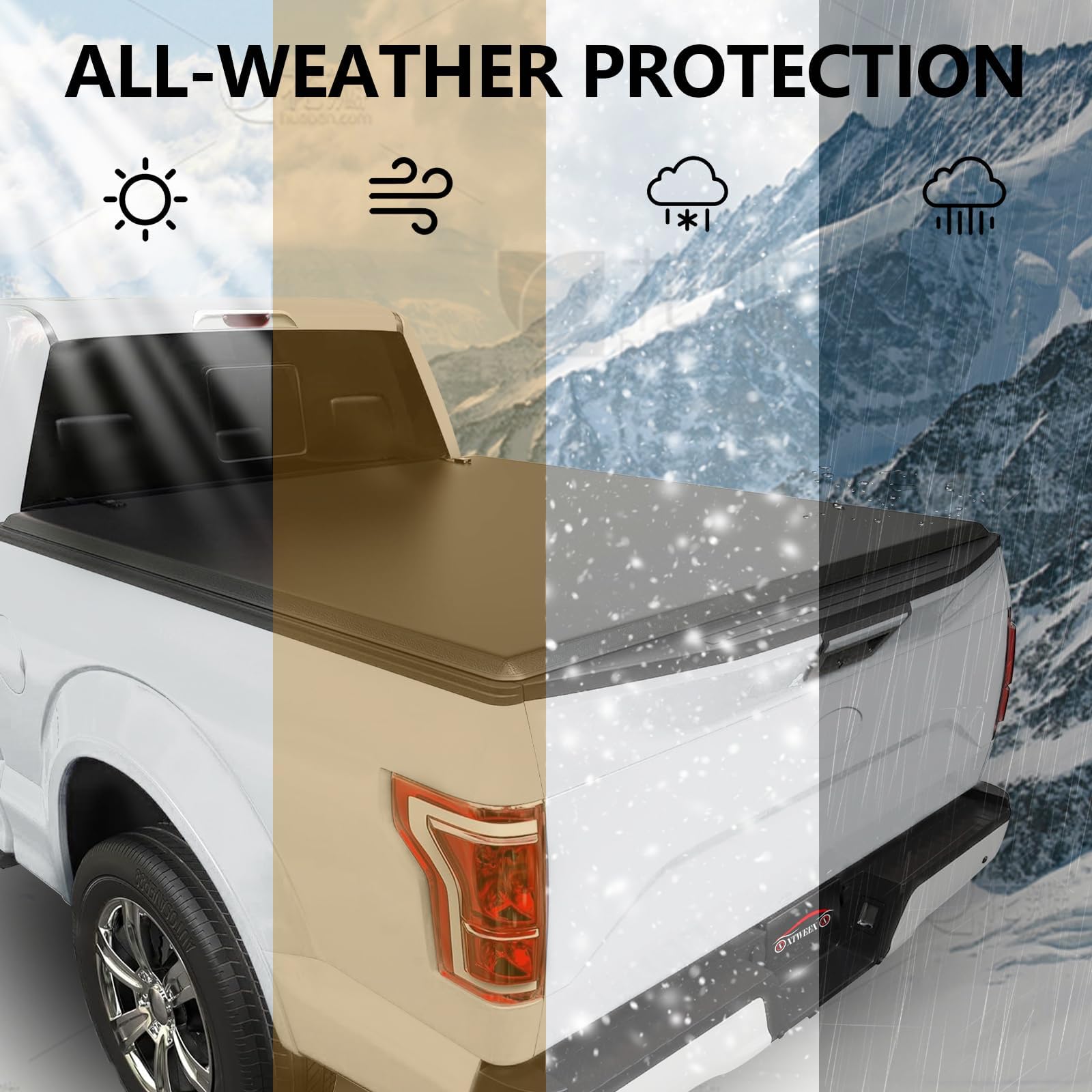 XTWEEX Soft Roll Up Truck Bed Tonneau Cover Fits 2022-2025 Toyota Tundra 5.5FT Bed(Excludes Trail Special Edition Storage Boxes)