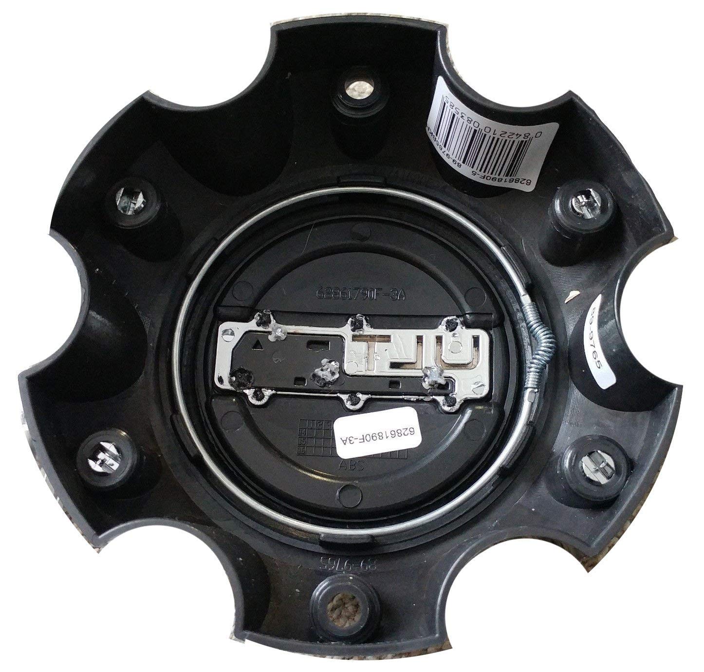 Ultra Motorsports 6 Lug Wheel Center Cap, Gloss Black, Model 89-9765BK, Qty 1