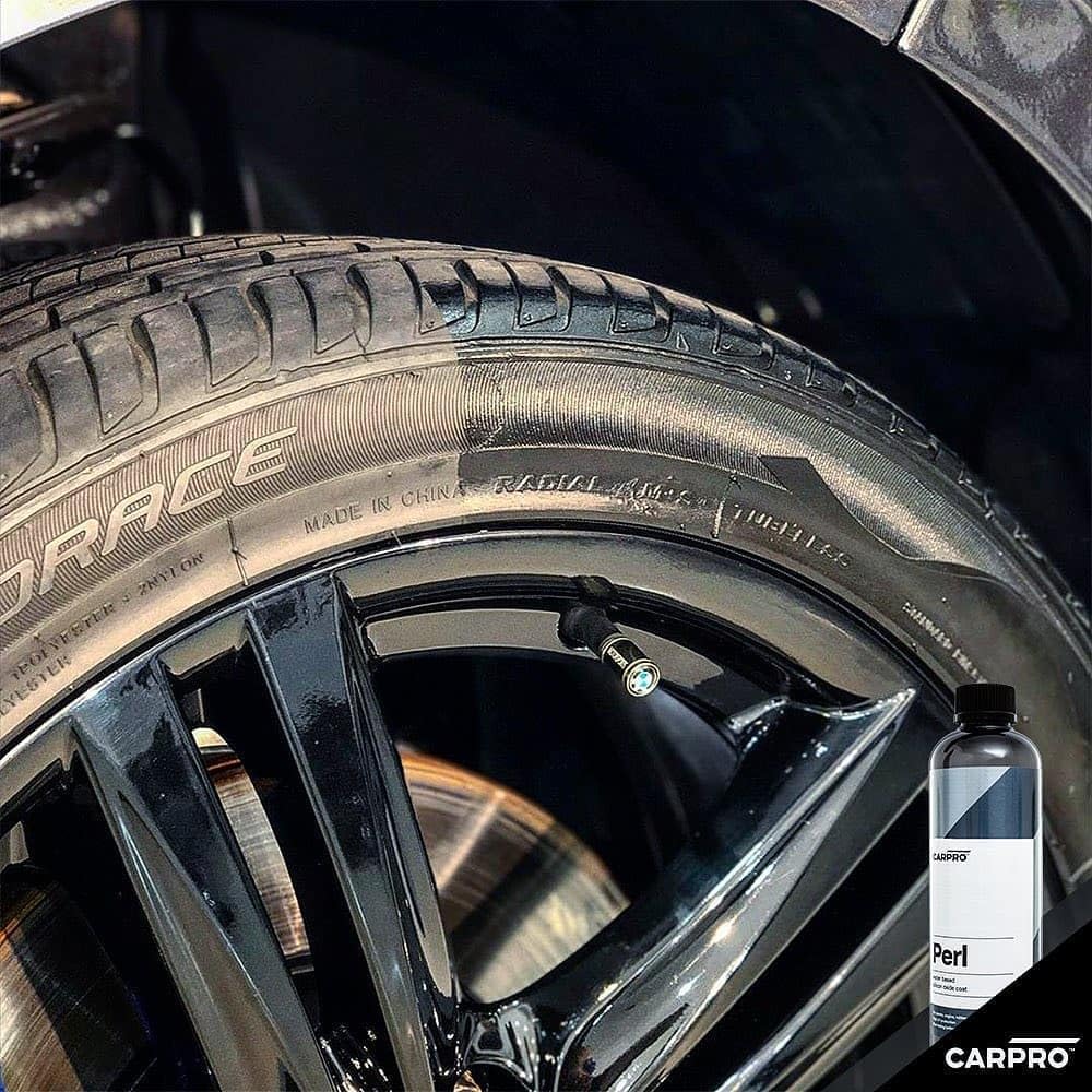 Carpro Perl Plastic & Rubber Protectant - [Plastic, Engine, Rubber, Leather] - Concentrated Tire Dressing, Water Based Uv Protection, Satin Finish - 500Ml (17Oz)