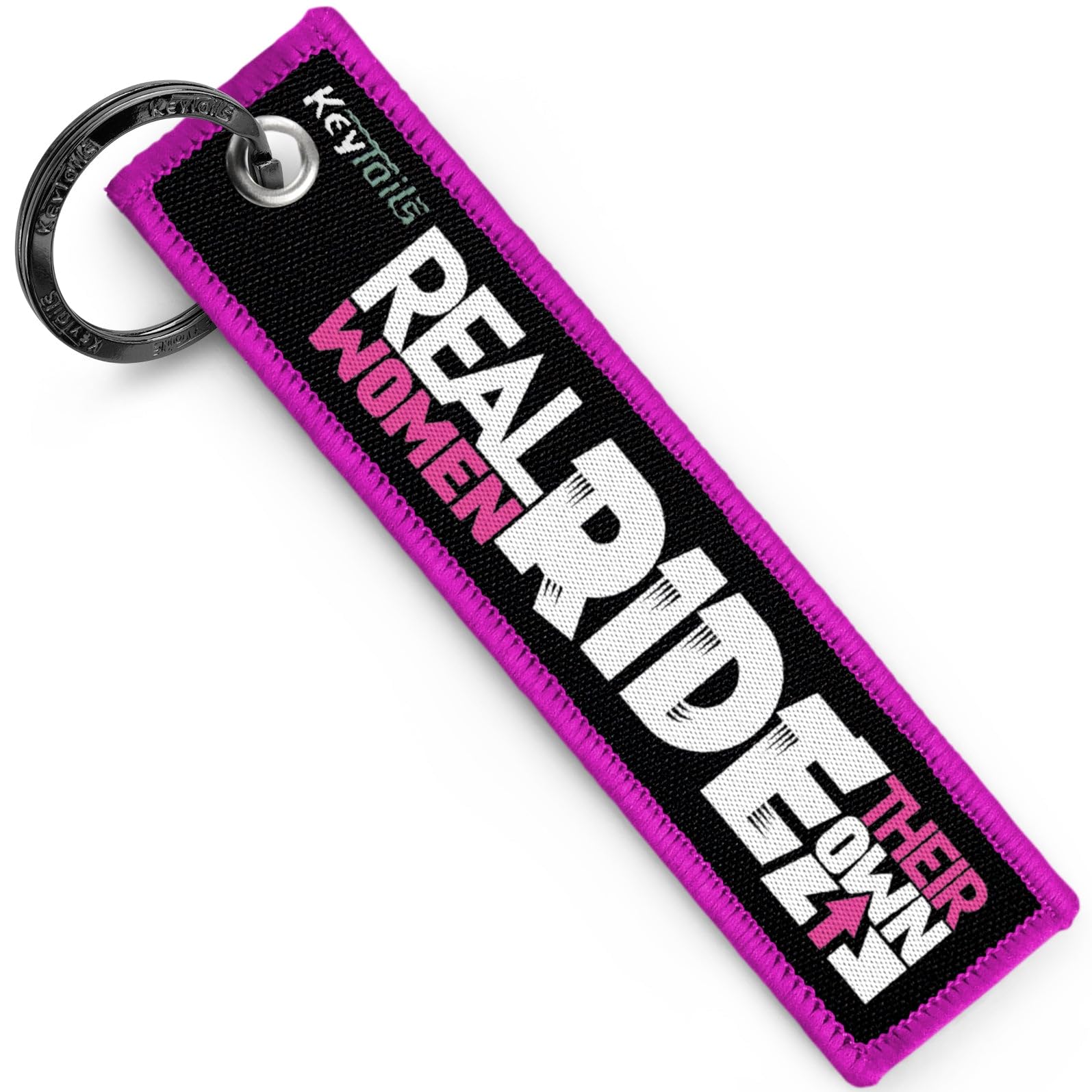 Keytails Keychains, Premium Quality Key Tag For Motorcycle, Scooter, Atv, Utv [Real Women Ride Their Own]