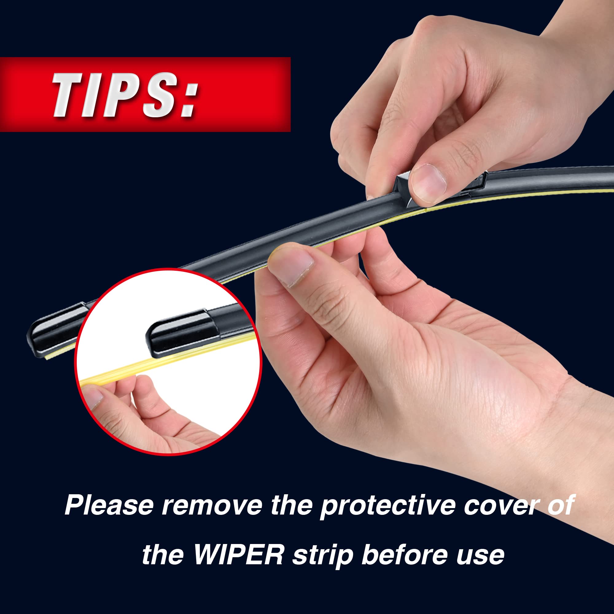 3 Wipers 26''/16''/14'' Windshield Wiper Blades Replacment For Toyota Chr Ch-R 2022 2021 2020 2019 2018 Oem Quality Top Lock