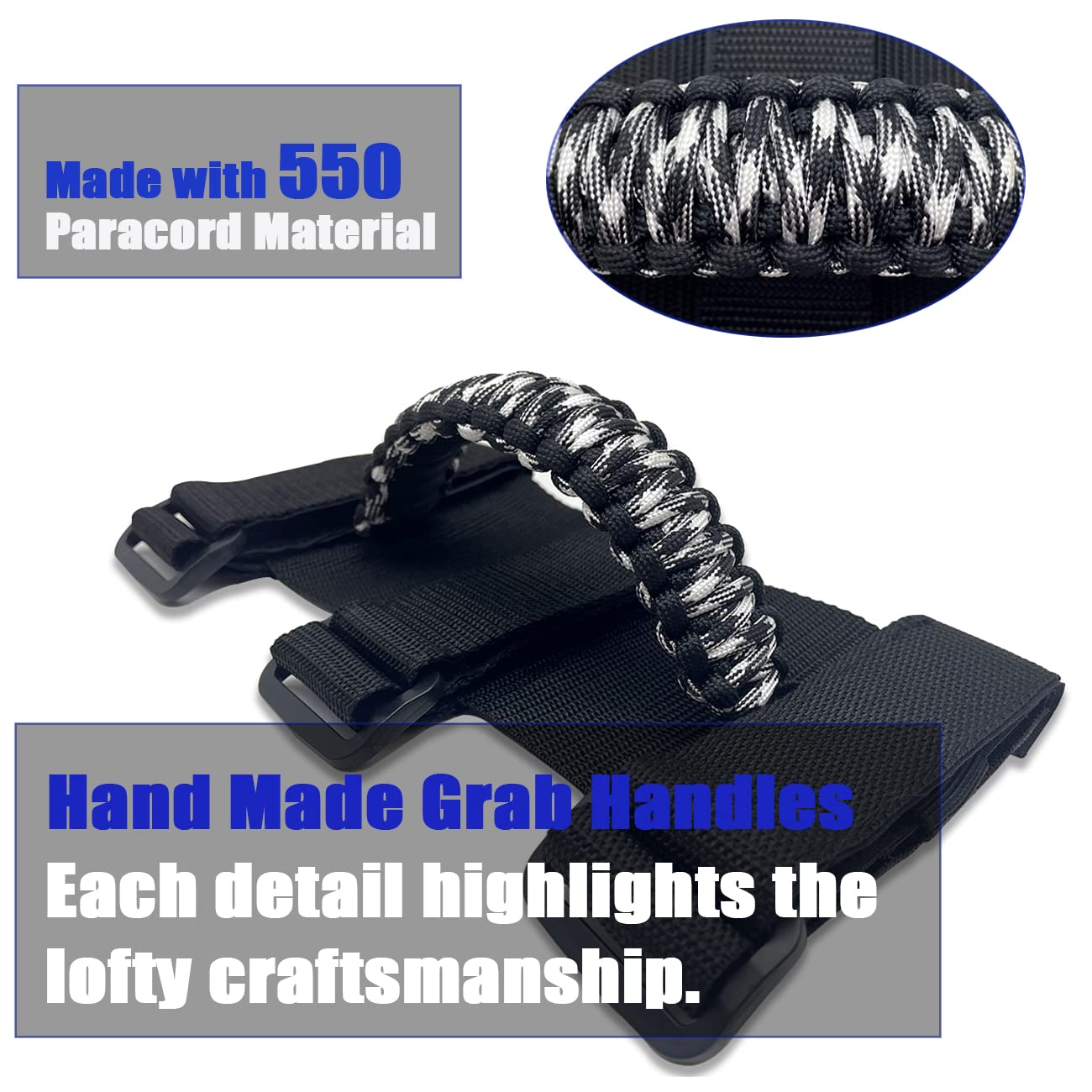 Rdfun 2 X Roll Bar Grab Handles Grip Handle For Jeep Wrangler Yj Tj Jk Jku Jl Jlu Sahara Rubicon X Sports Freedom & Unlimited 19