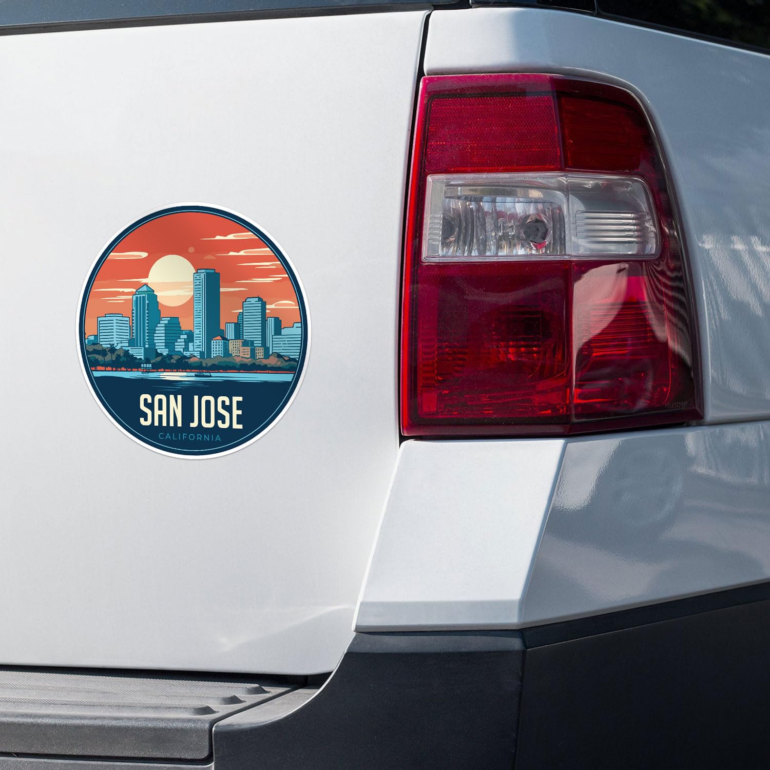 San Jose City Sticker - Waterproof Vinyl Decal for Car Bumper, Laptop, Water Bottle, Wall, and Window, Size - 3'' Longer Side