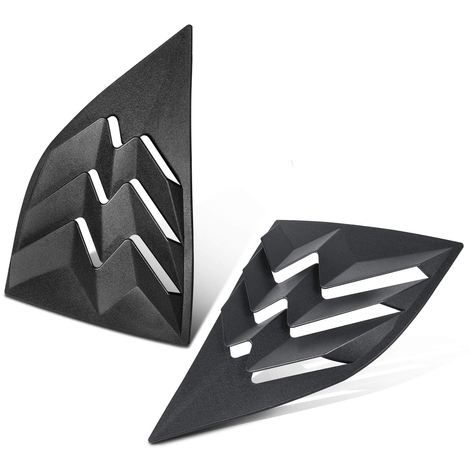 CUMART Rear & Side Window Louver Sun Shade Cover, ABS Black, Compatible with Dodge Challenger 2008-2023, Model cha01