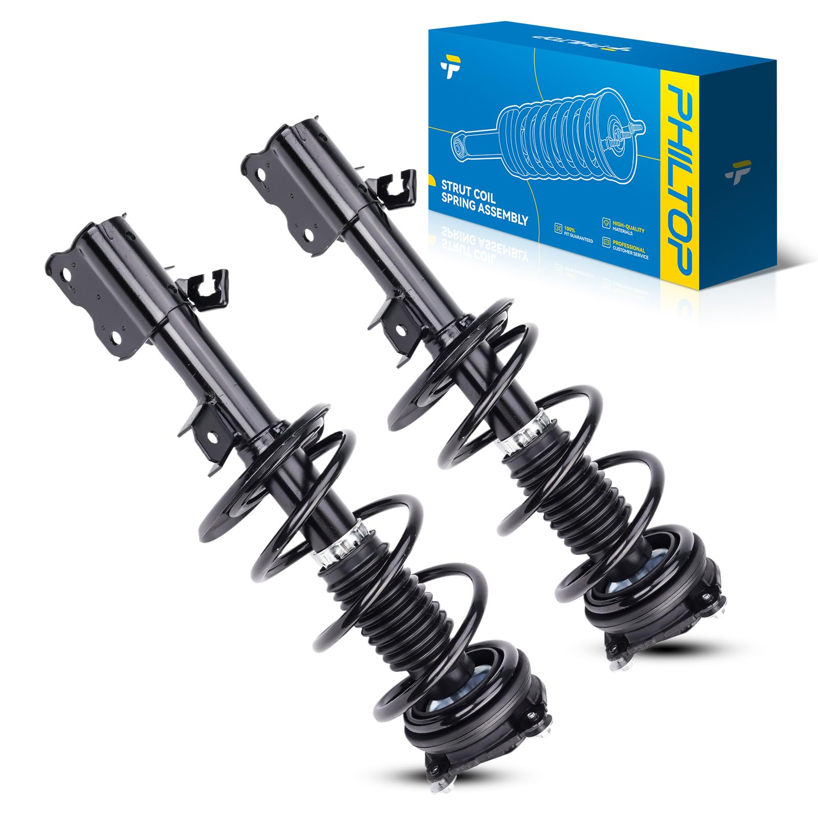 Philtop Front Complete Struts Shock Absorber Fits Rogue 2008 2009 2010 2011 2012 1333283L 1333283R Struts With Coil Spring Assem
