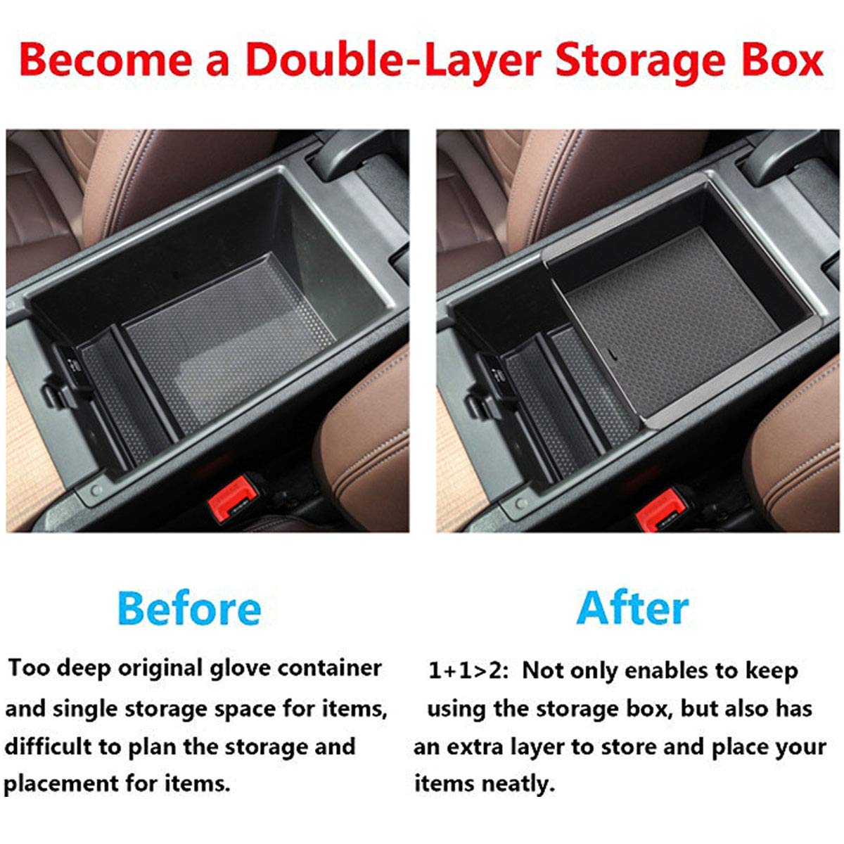 Ttcr-Ii Center Console Organizer Tray For Bmw 3 Series G20 2019-2024 2025 And 4 Series G22 2021-2025, For 2019-2024 2025 Bmw 3 Series Console Organizer Tray, For 2021-2025 Bmw I4 G26 Console Organizer