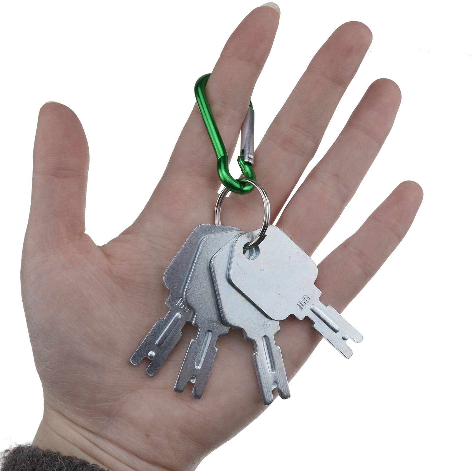 Dvparts 4Pcs Forklift Equipment Ignition Keys With Key Chain 166 1430 186304 51335040 A214062 For Clark Yale Hyster Komatsu Gehl