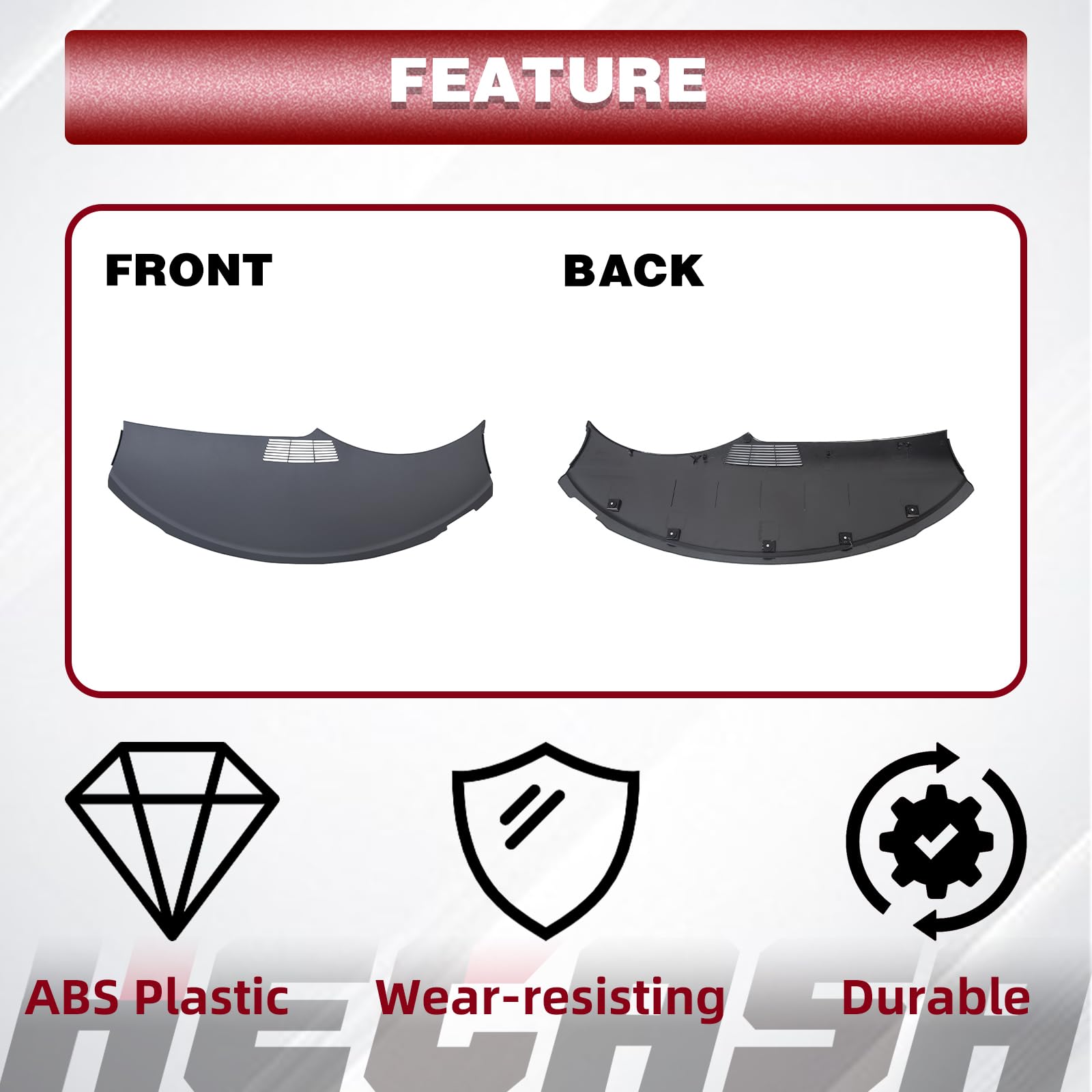 HECASA Dash Board Replacement Cover for 1993-1996 Chevrolet Camaro - Blue-Gray, OEM Fit, Not Overlay, Model GM 10267171