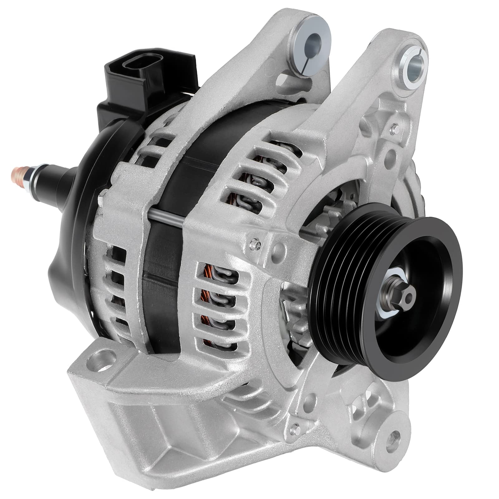 SCITOO Alternator Fit for Cadillac DTS V8 4.6L 06-11, for Buick Lucerne V8 4.6L 06-11 - 12V 150Amp CW 6-Groove Pulley, Replace O