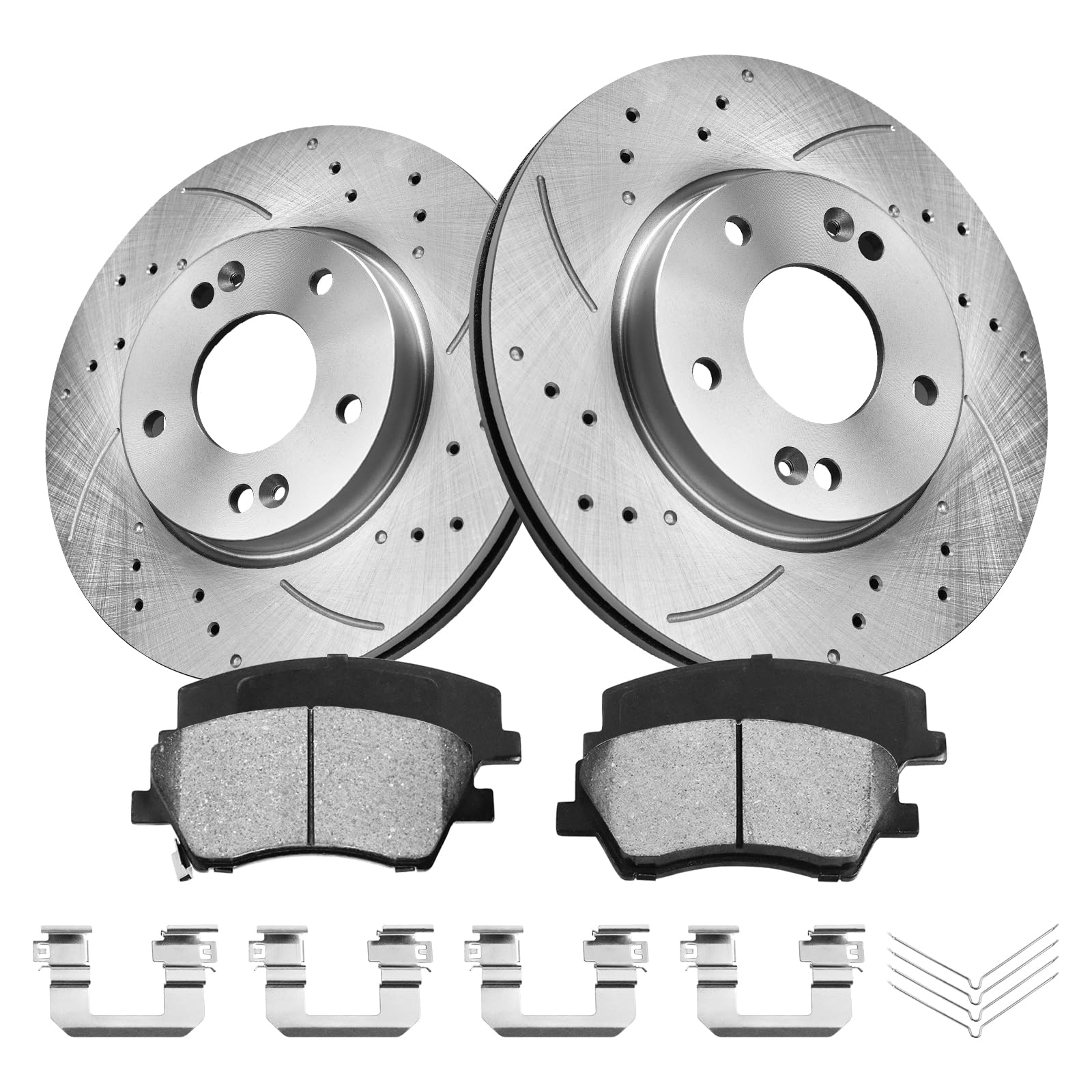 Anpulsero Automotive Replacement Brake Kits Front Brake Pads and Rotors Kit Compatible with Hyundai Elantra 2017-2020, Brakes an