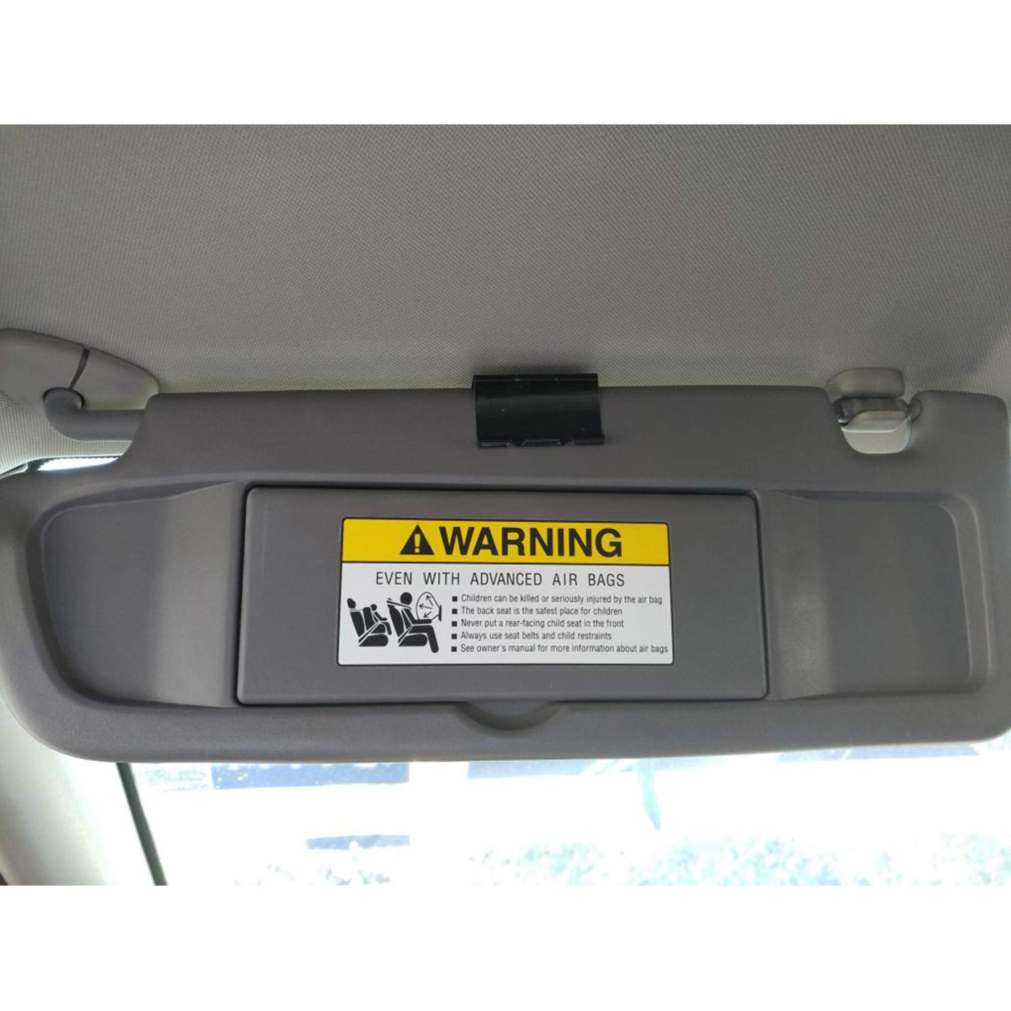 Dasbecan Atlas Gray Pair Sun Visor Compatible With Honda Civic 2006-2011 Replaces# 83280-Sna-A01Za 83280-Sna-A01Zb 83230-Sna-A01Za 83230-Sna-A01Zb