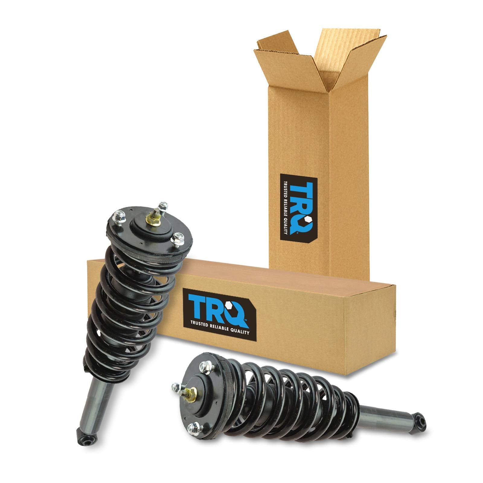 Trq Front Loaded Quick Complete Shock Strut Spring Assembly Driver Passenger Pair Compatible With 2003-2009 Kia Sorento