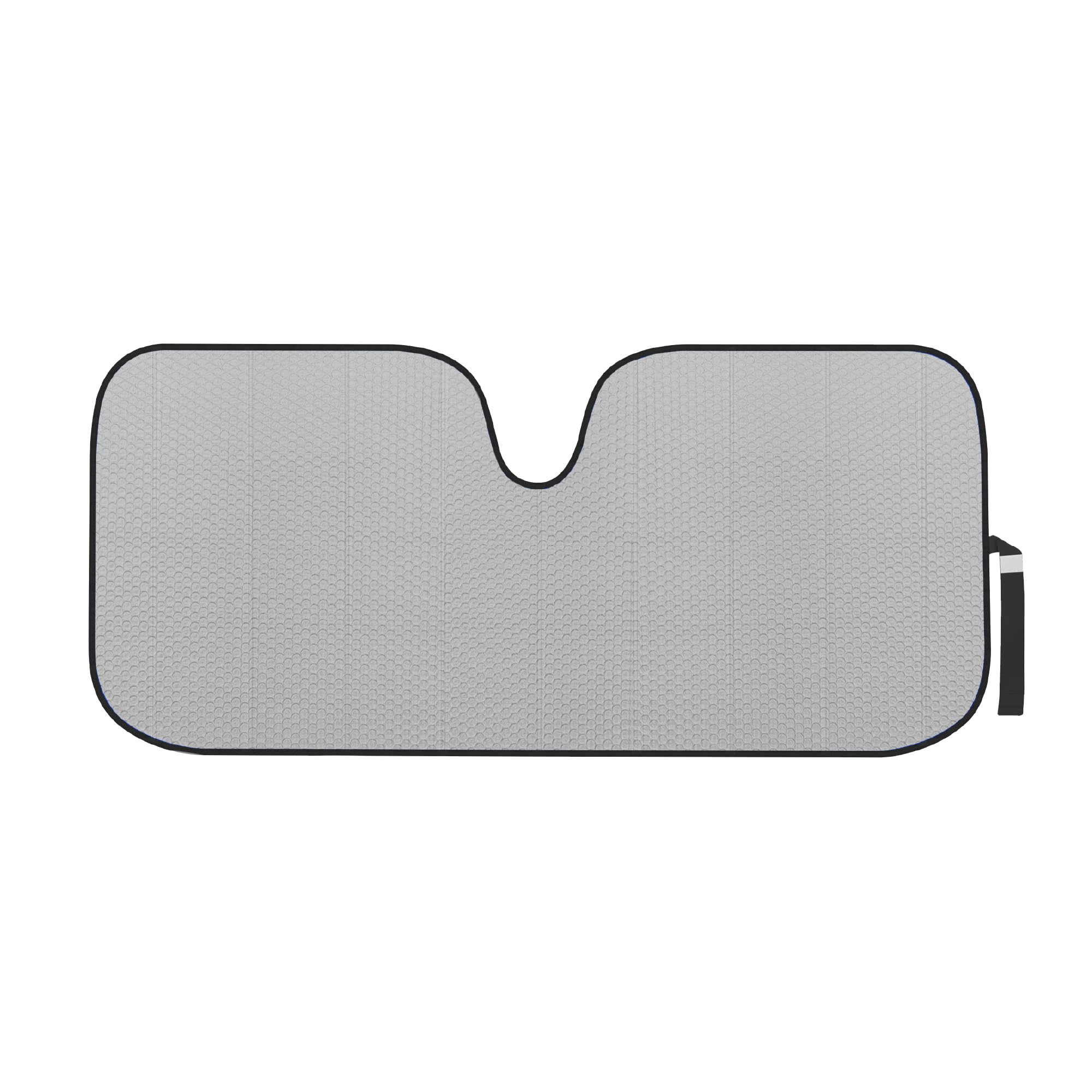 Motor Trend Gray Accordion Folding Car Windshield Sun Shade - Blackout Sun Visor for Car Windshield - Foldable Jumbo Sunshade an