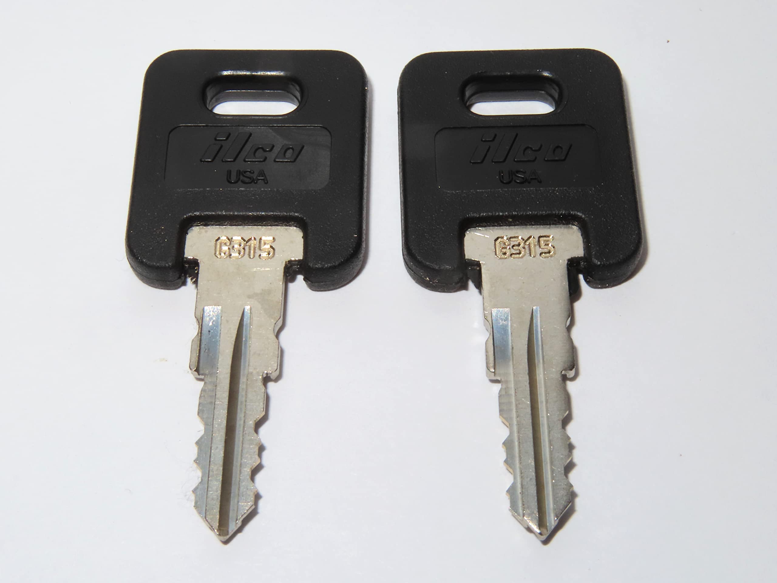 Global Link Rvs Motorhome Trailer Keys 2 Ilco Black Top Keys Cut To Key/Lock Number From G301 To G351 Ilco Fic3P Black Top Keys