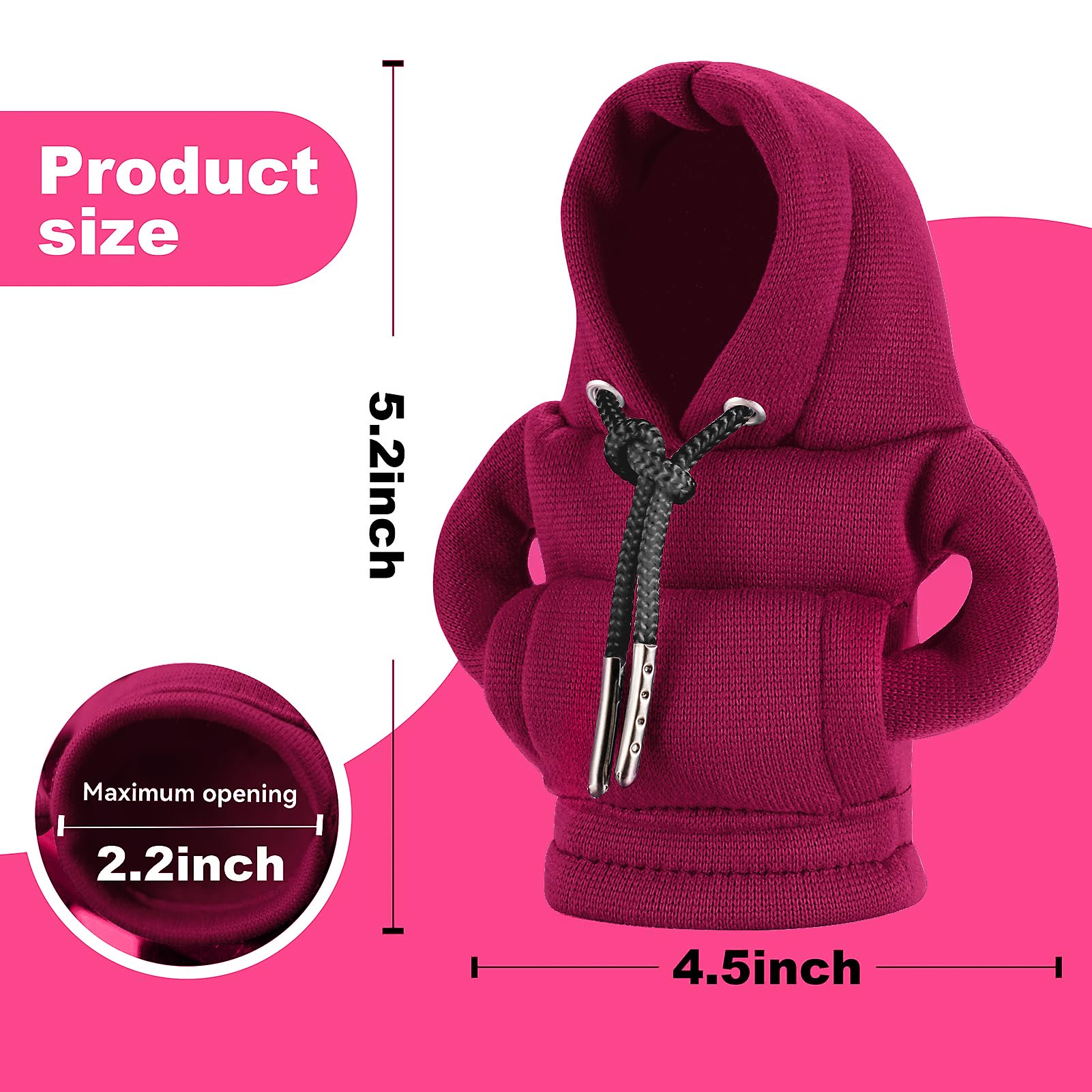 Gear Shift Hoodie Cover, Universal Car Shift Knob Hoodie, Mini Hoodie For Car Shifter, Automotive Interior Cute Gadgets, Car Acc
