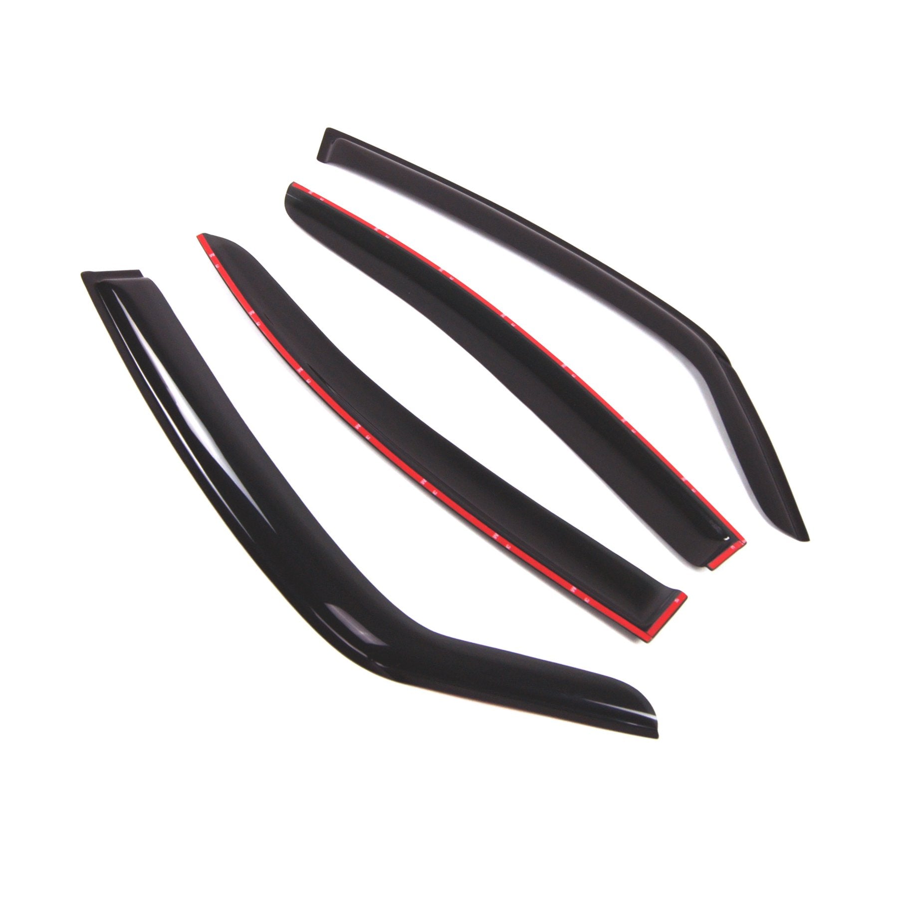 Tuningpros Outside Mount Window Vent Visors Rain Guards Compatible With Suzuki Sx4 2008-2010 | Side Window Wind Deflectors Rain