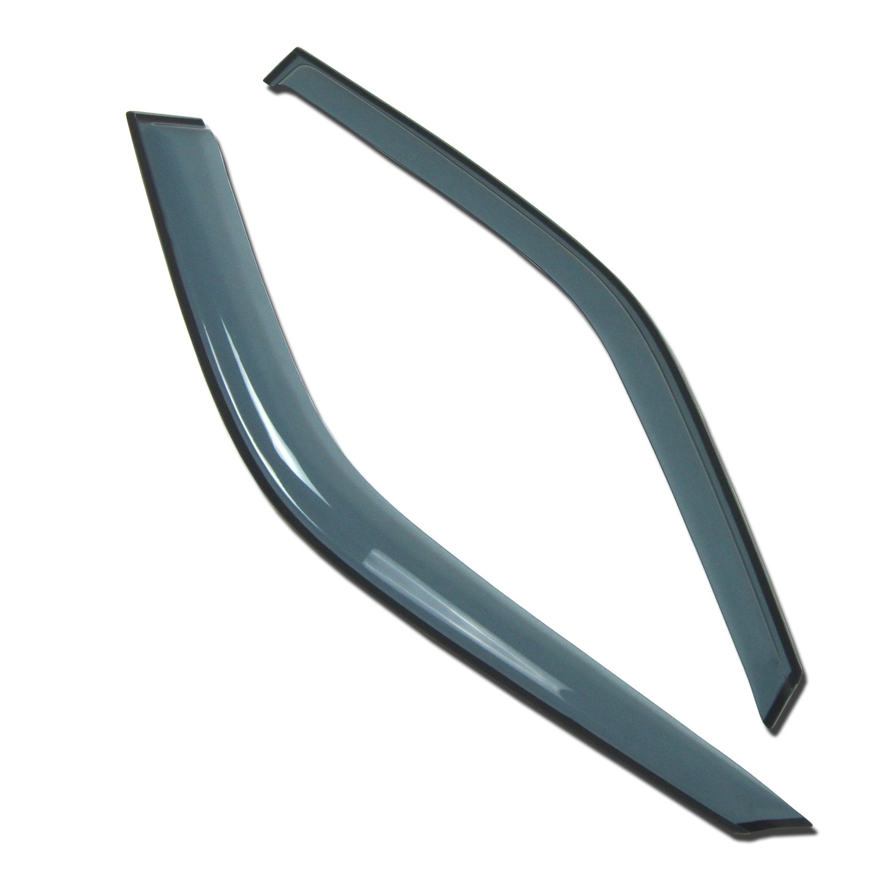 Tuningpros Outside Mount Window Vent Visors Rain Guards Compatible With Chevrolet Silverado Regular Cab 2007-2013 | Side Window