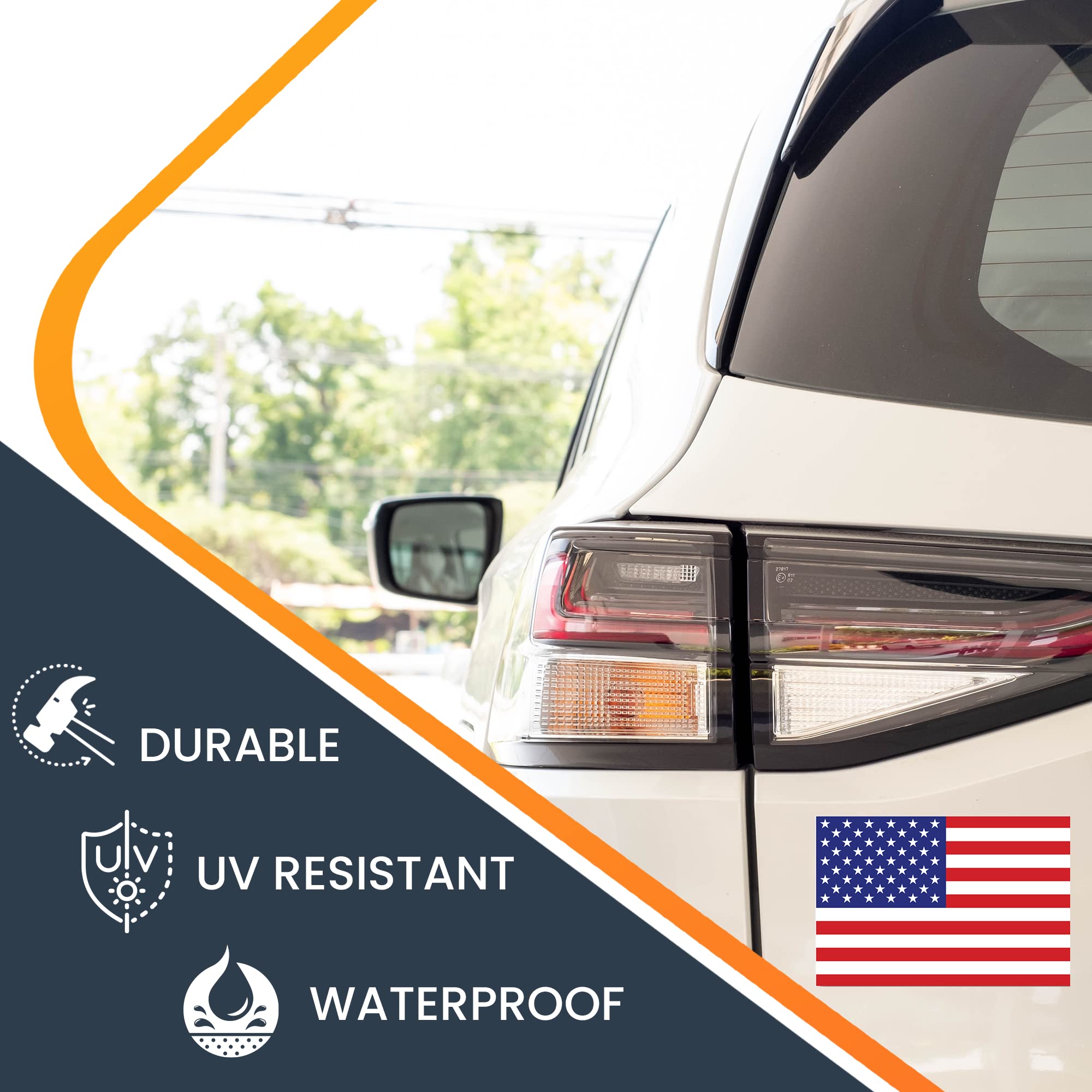 Magnet Me Up American Flag Automotive Magnet Decal, Heavy Duty Vinyl, 4x6 inches, Red White Blue, Model 46F-1