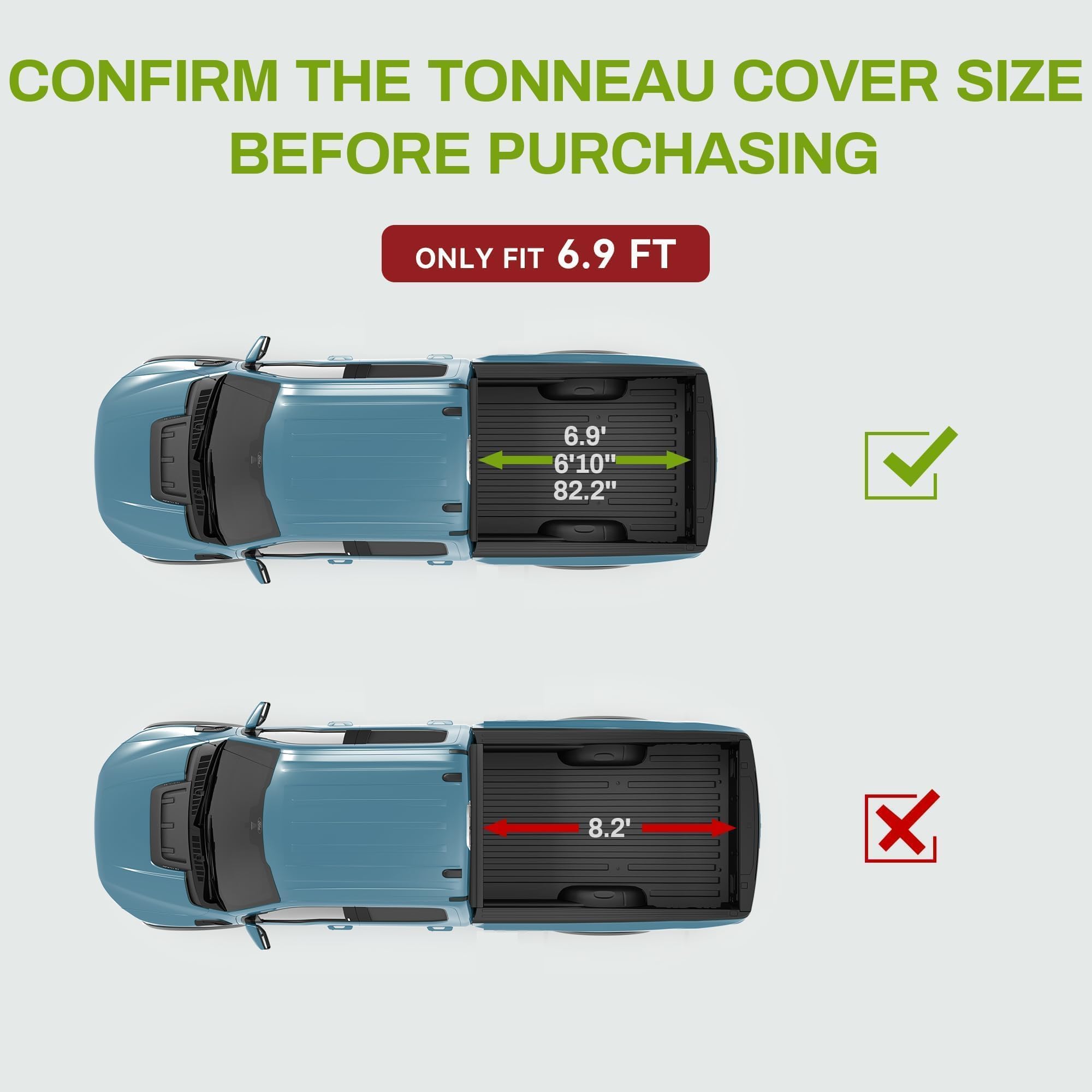 Autosaver88 Soft Roll Up Truck Bed Tonneau Cover Compatible With 2020 2021 2022 2023 2024 2025 Chevy Silverado/Gmc Sierra 2500 3