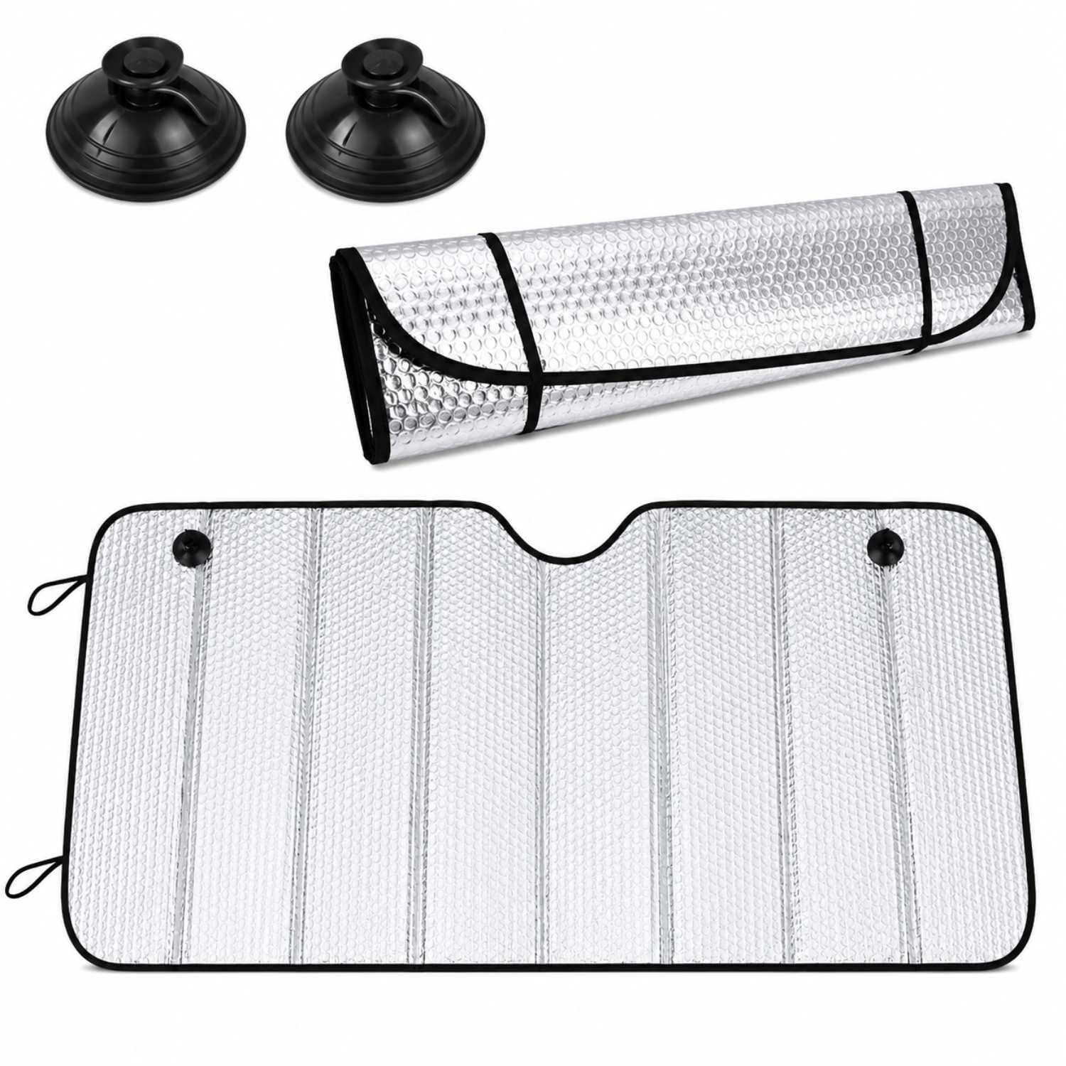 Car Front Windshield Sun Shade Foldable Reflective Silver for Seltos 2020