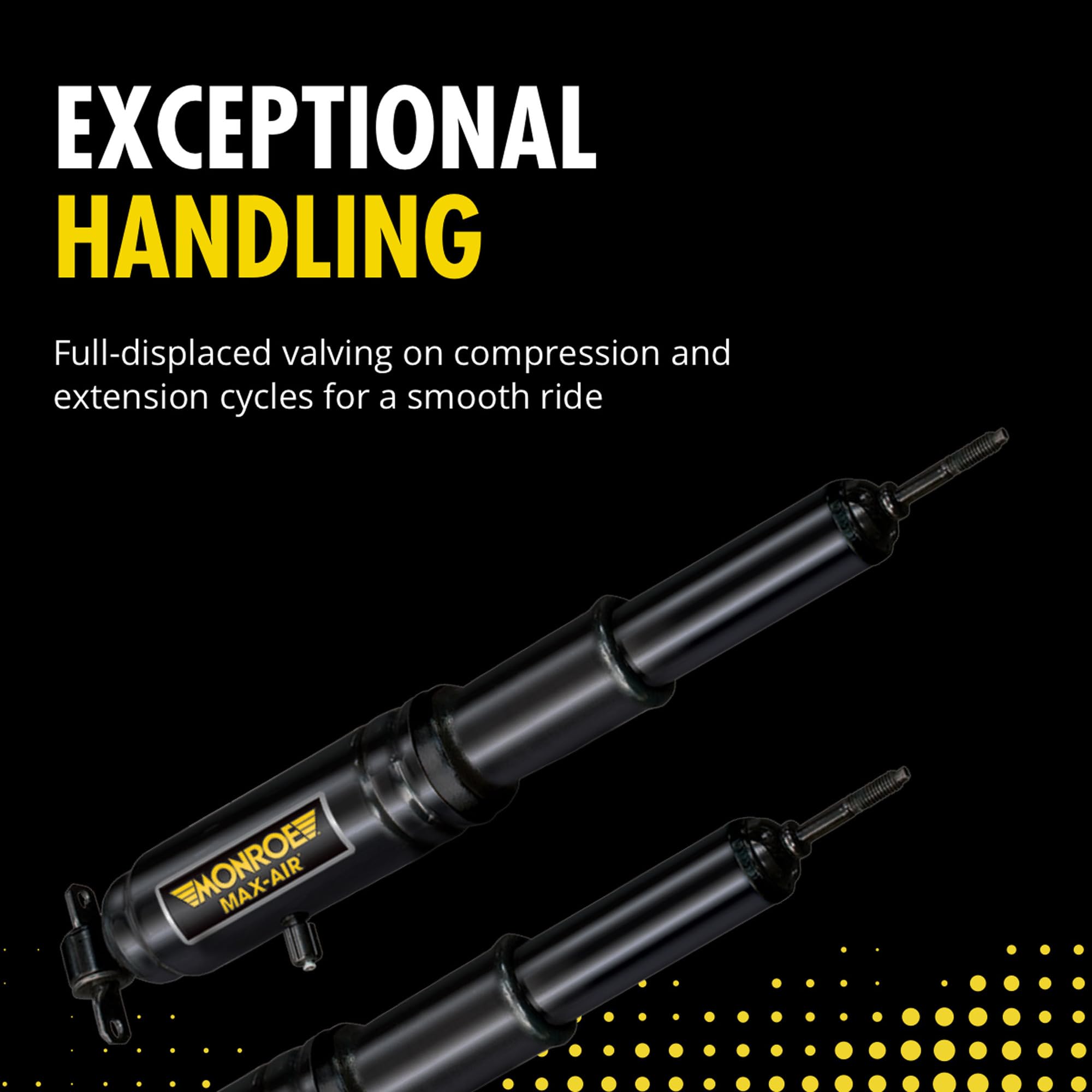 Monroe Max-Air MA834 Air Shock Absorber Pack of 2 for Chevrolet Silverado 1500 - Adjustable, Iron Construction