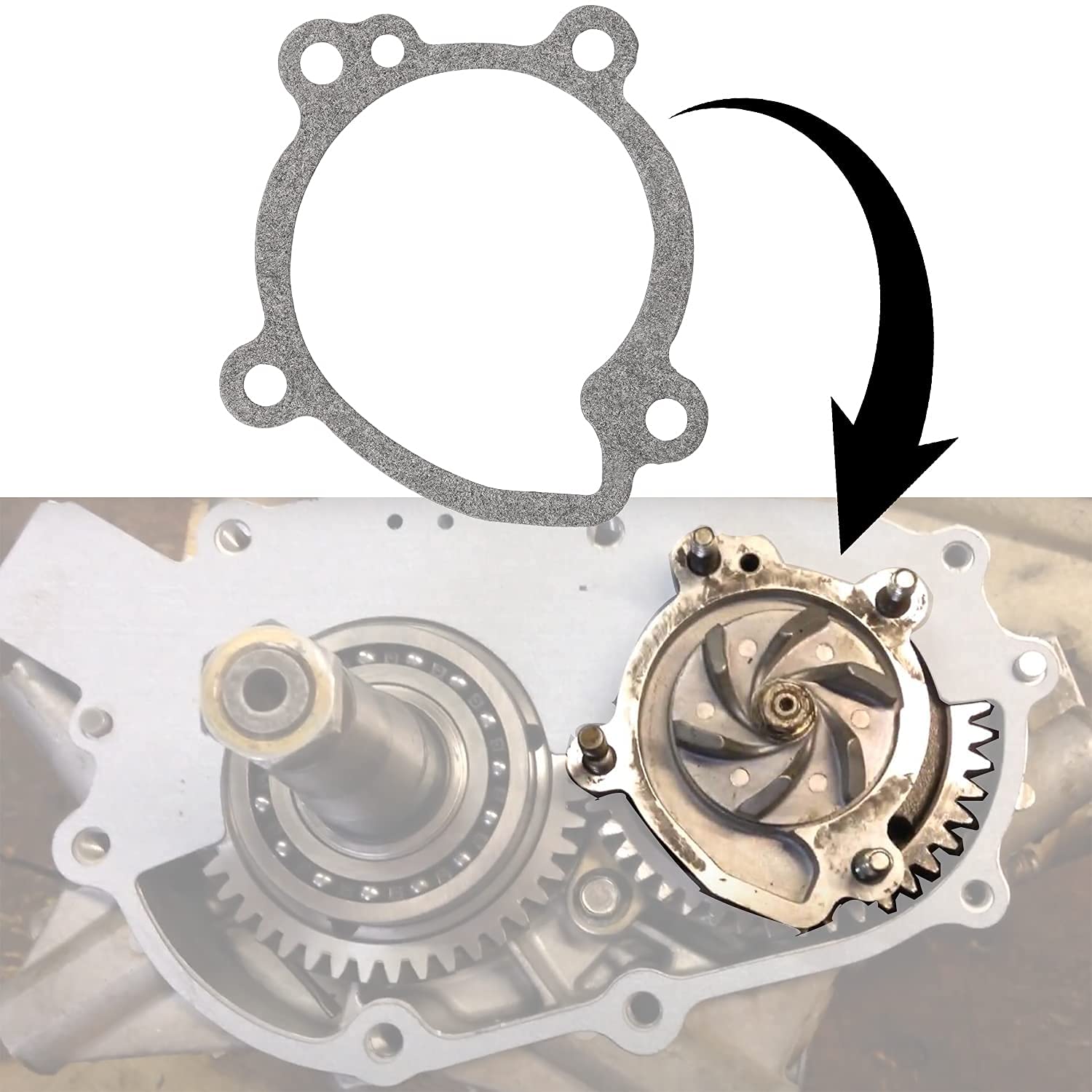 For Polaris Water Pump Rebuild Kit Seal & Bearing Gaskets For Polaris 350L 400L 400 2 Stroke Water Pump 1990-2003, For Polaris B