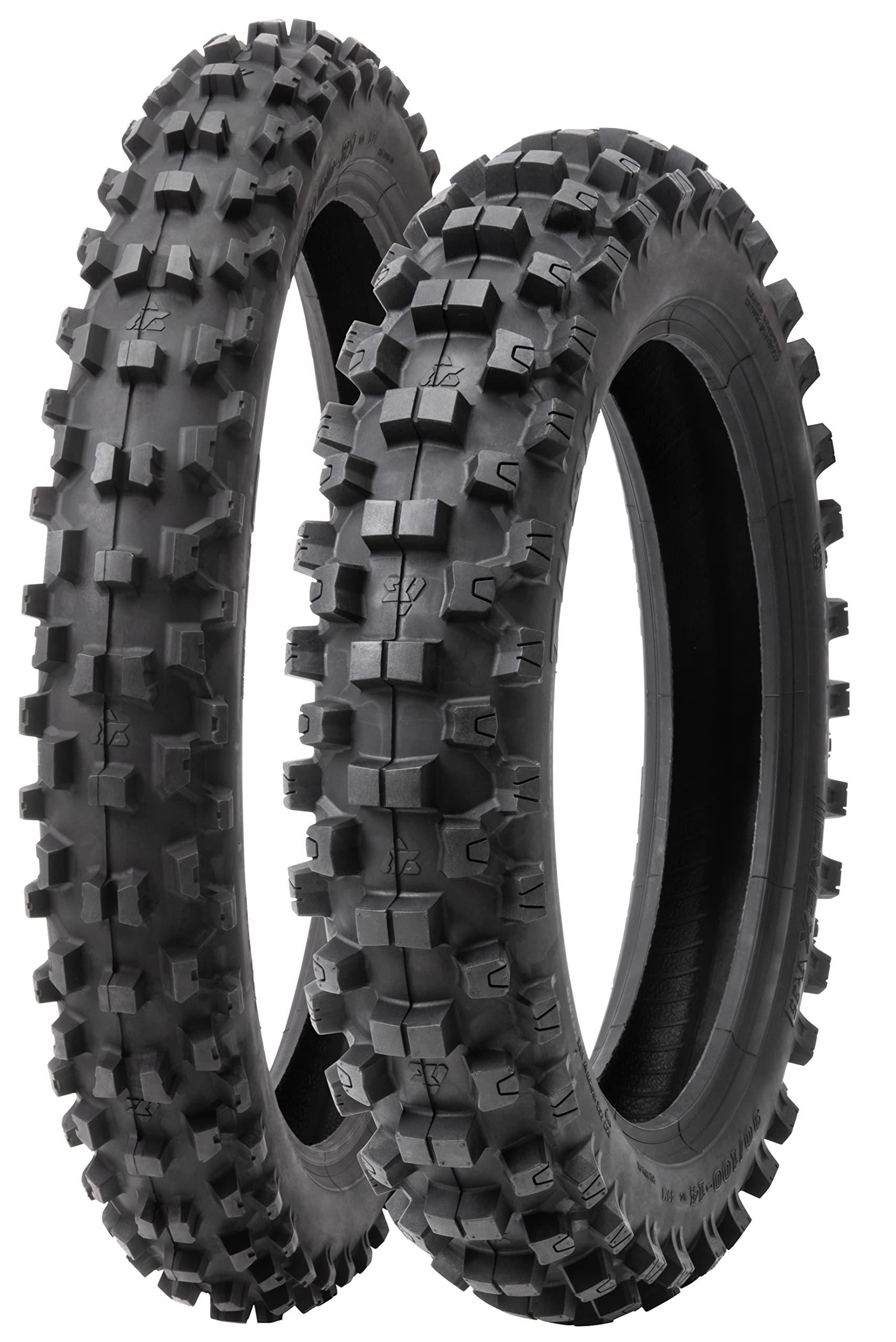 Tusk Emex T-35 Soft/Intermediate Terrain Dirt Bike Front And Rear Tire Set (80/100X21 & 120/80X19)