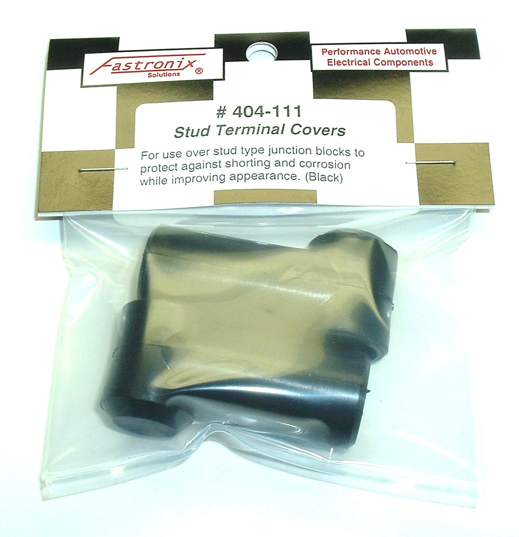 Fastronix 3/8'' Stud Terminal Covers (Black)
