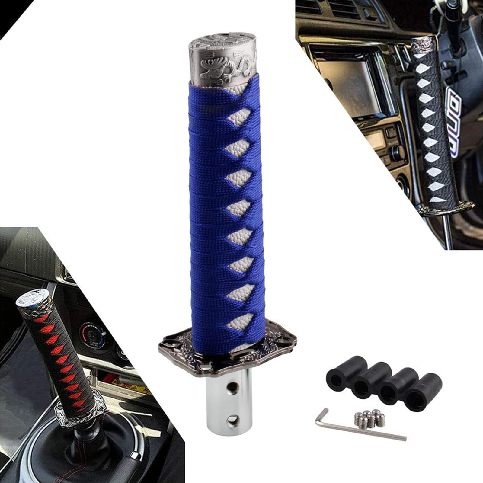 RYANSTAR Gear Shift Knob Sword Shift Knobs Katana Samural Shift Gear Lever Universal Compatible with Manual Cars Most Automatic 