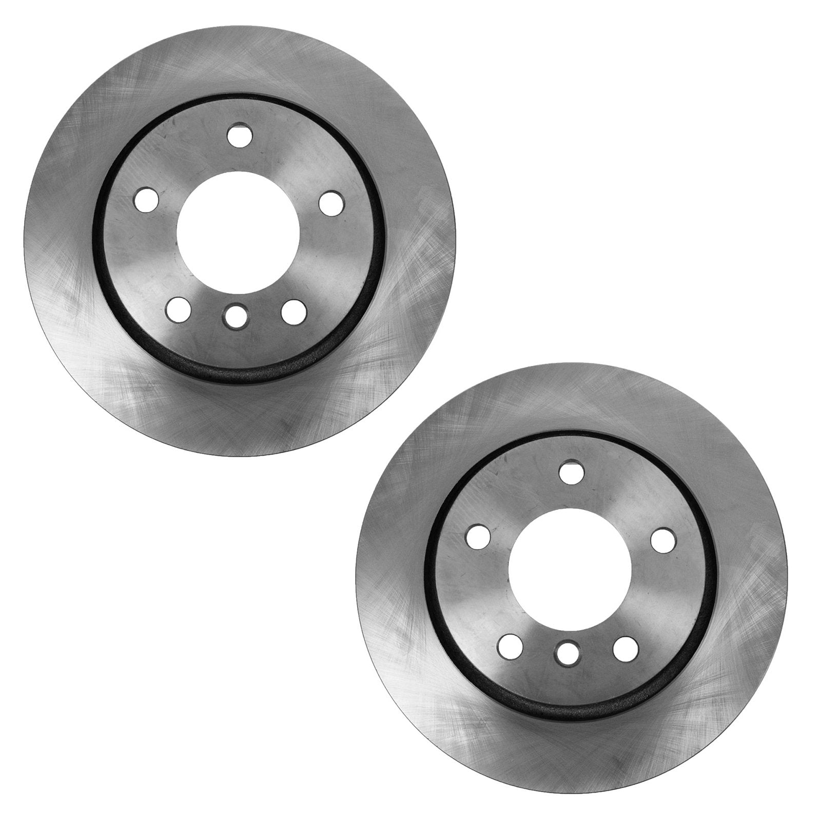 Trq Rear Brake Pad & Rotor Kit Brake Pads Brake Rotor Semi-Metallic Compatible With 2000 Bmw 323Ci 323I 328Ci 1999-2000 328I