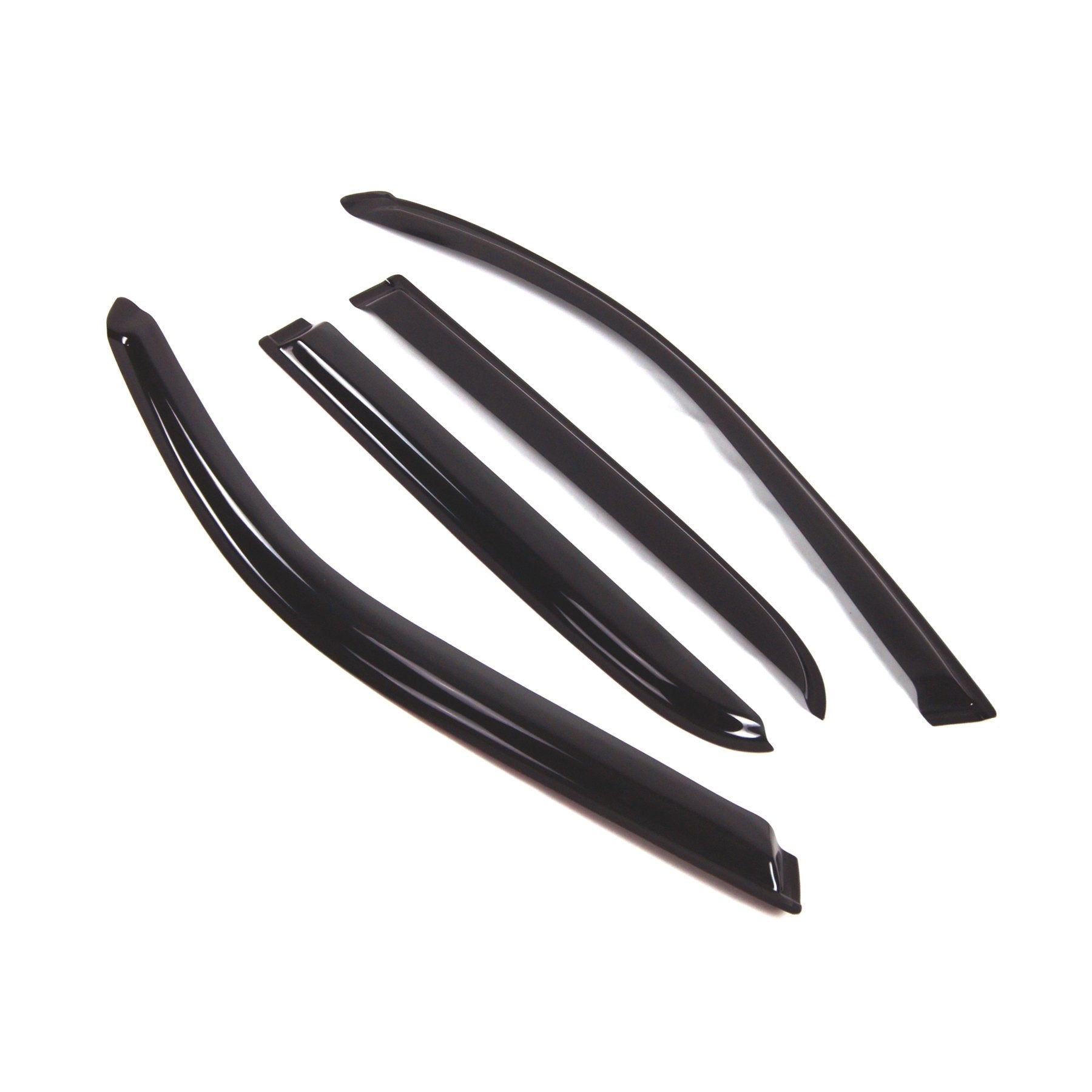 Tuningpros Window Visor Compatible With 2004-2006 Toyota Tundra Double Cab, Dgwv2-461 Outside Mount Deflector Rain Guard Dark Sm