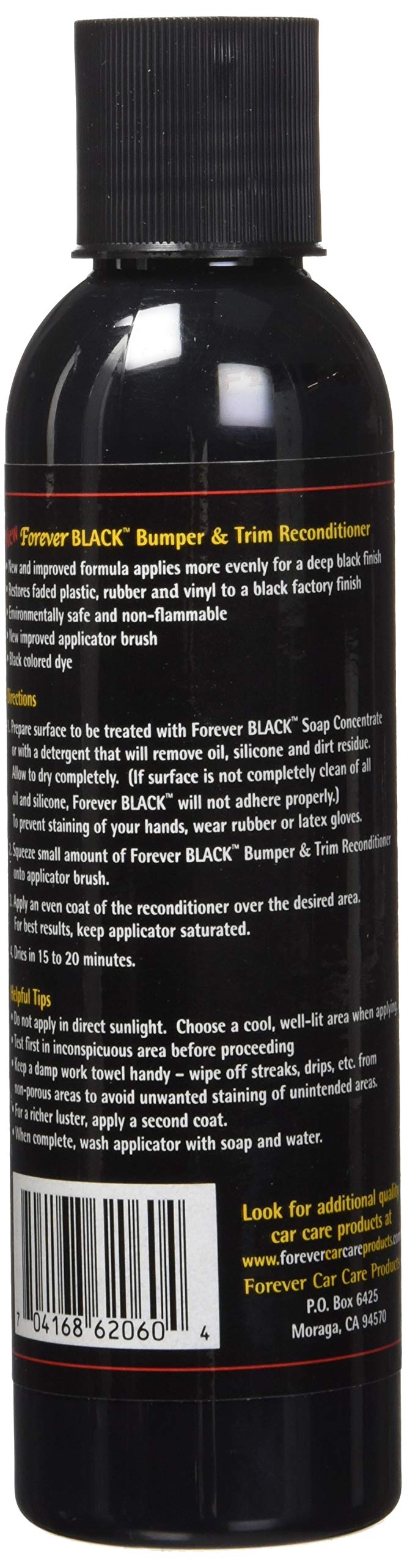 Forever Black Bumper & Trim 6 Oz. (New Improved Formula & Larger Size)
