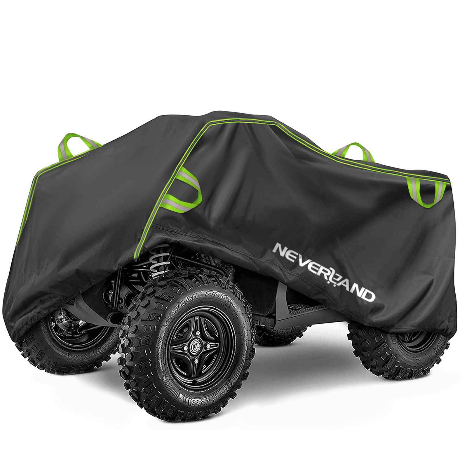 Neverland Atv Cover, Waterproof Heavy Duty 4 Wheeler Cover With Buckle, Dustproof Anti Uv Windproof All Weather Outdoor Storage 