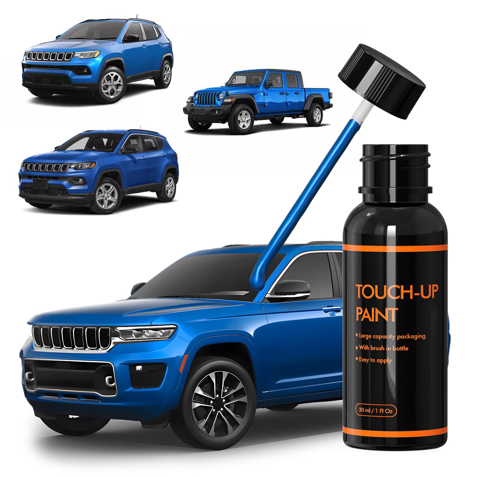 Xtryfun Pbj/Mbj/Bj Hydro Blue Touch Up Paint For Jeep, Diy Car Paint Scratch Repair Kit, Automotive Paint, Quick & Easy Fix Scra