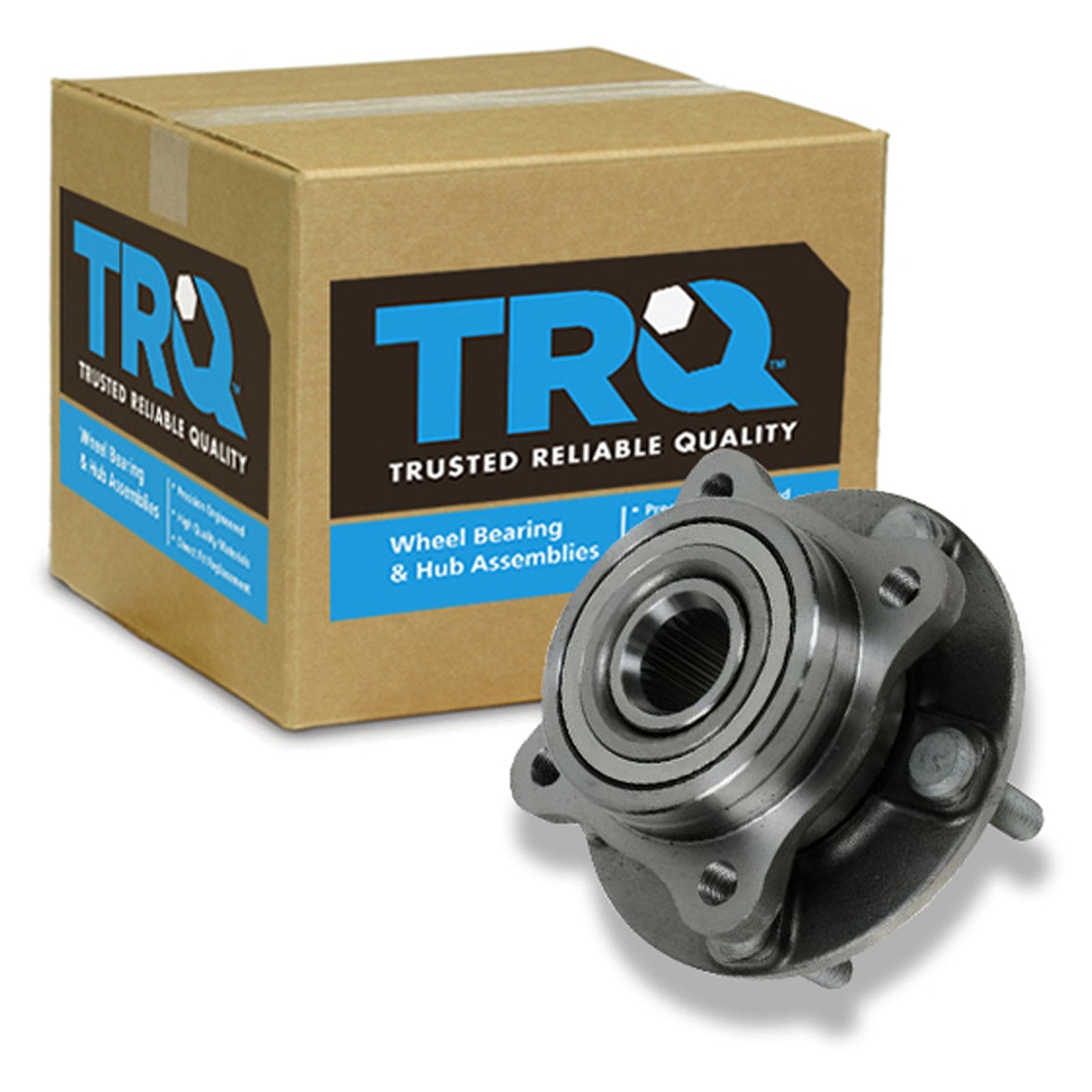 Trq Front Left Right Wheel Hub Bearing Assembly Driver Passenger Side Compatible With 1991-1996 Dodge Stealth 1991-1999 Mitsubis