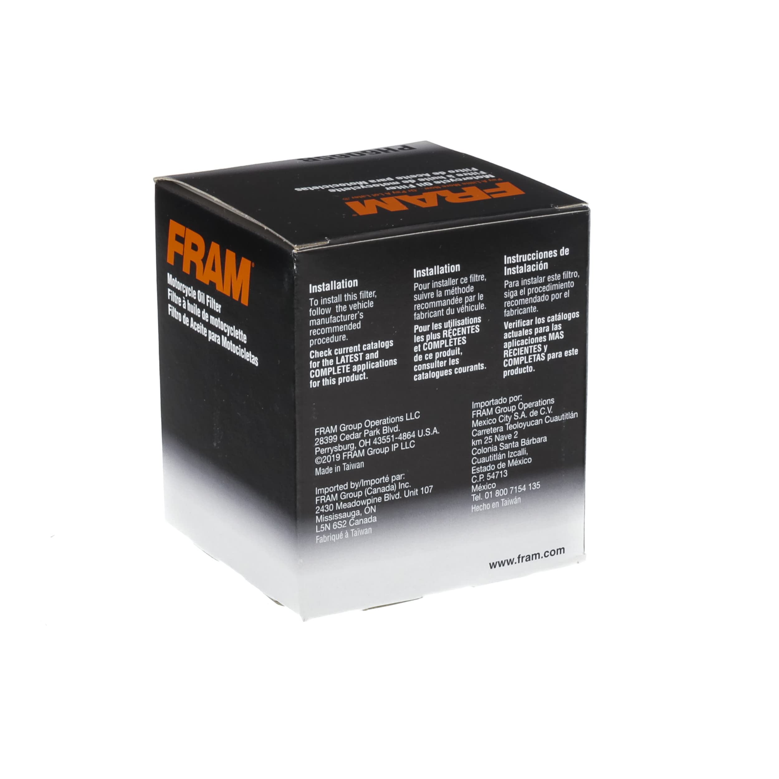 Fram Extra Guard Ph6065B Replacement Oil Filter, Fits Select Harley Davidson Motorcycles