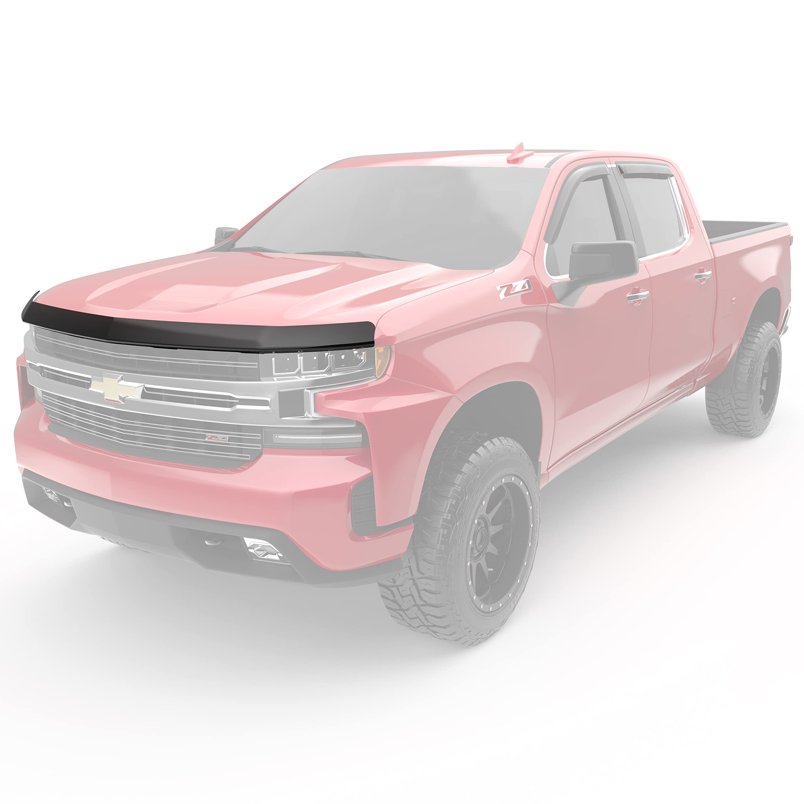 EGR 301691 Superguard Hood Guard, Dark Smoke Finish, Compatible with Select Chevrolet Silverado 1500 Models