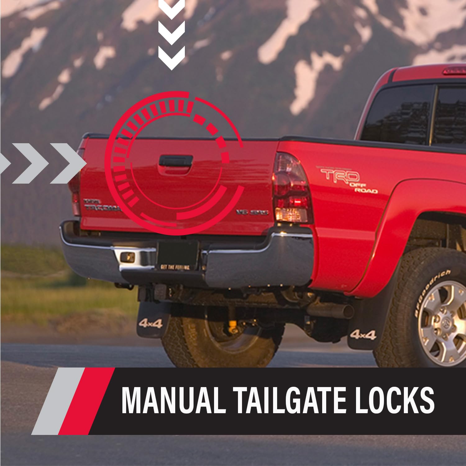 Pop & Lock Pl8550 Black Power Tailgate Lock For Toyota Tacoma (Smart Lock Combo)