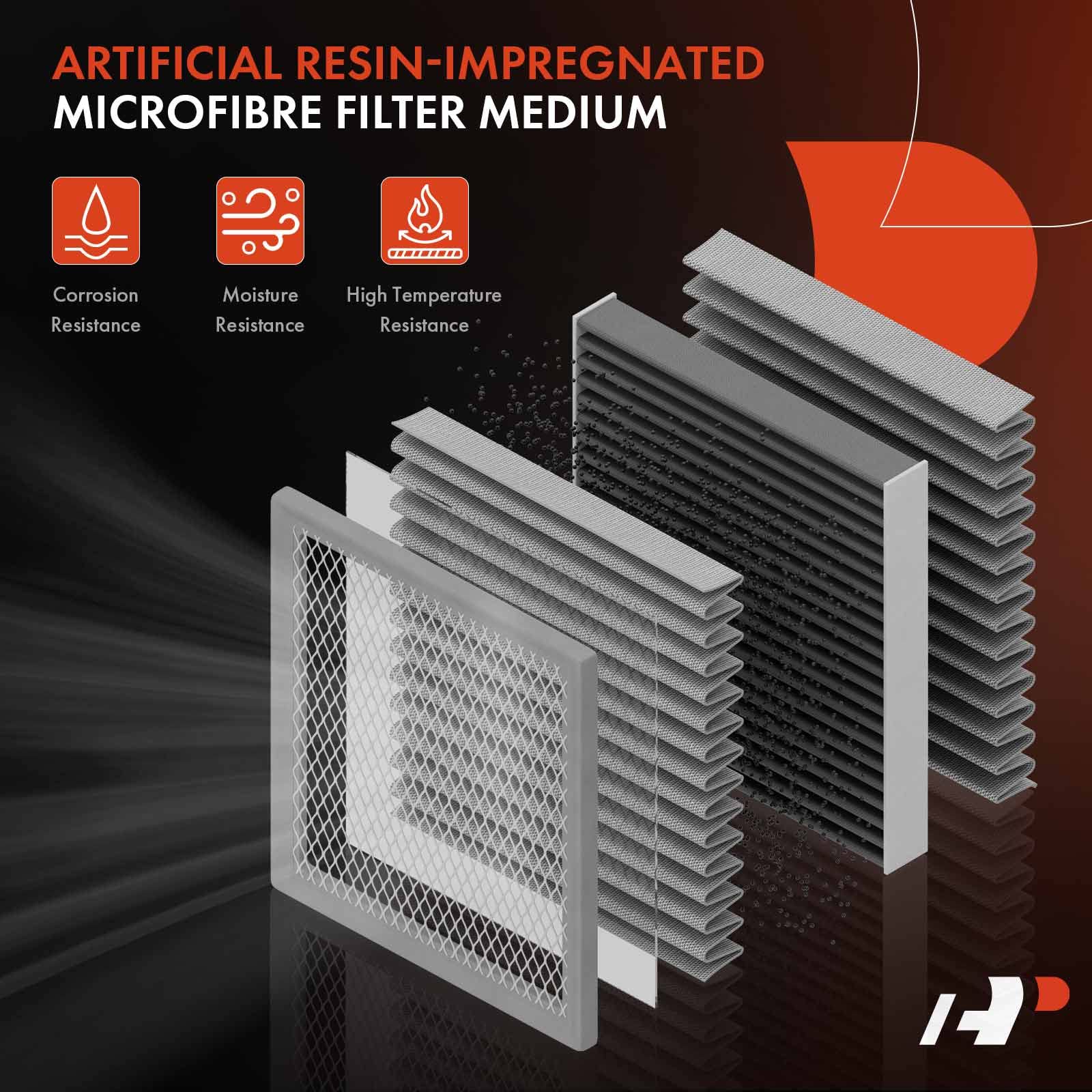 A-Premium Engine Air Filter Compatible with Acura & Honda Models - MDX 2007-2009, Odyssey 2005-2010, Pilot 2009-2015 - V6 Engine