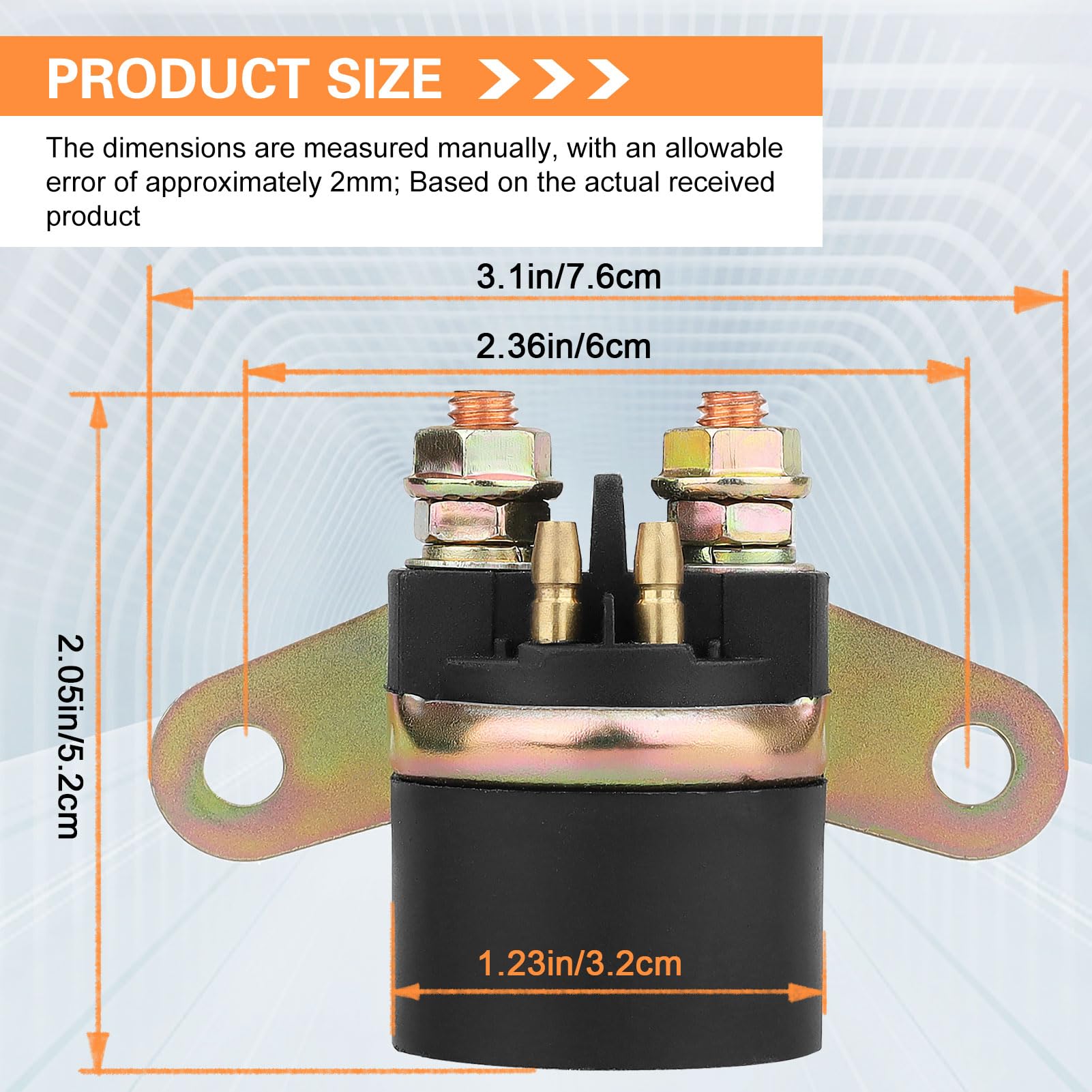 Yerbay Starter Solenoid Relay for Honda VTX 1800 (2002-2008) & Arctic Cat 300/250 (1998-2005) - Reliable, High-Performance Replacement