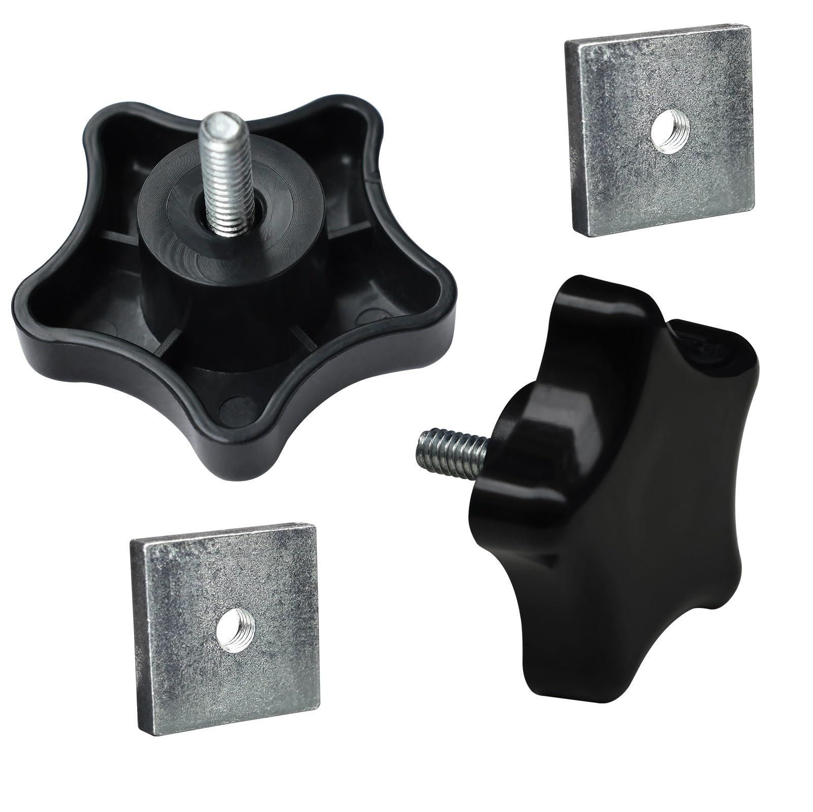 ?? ?????? 901022 Camper RV Awning Brace Knob, Awning Rafter Locking Knobs Replacement Parts with Clamp & Nut Kit, Fit for Carefr
