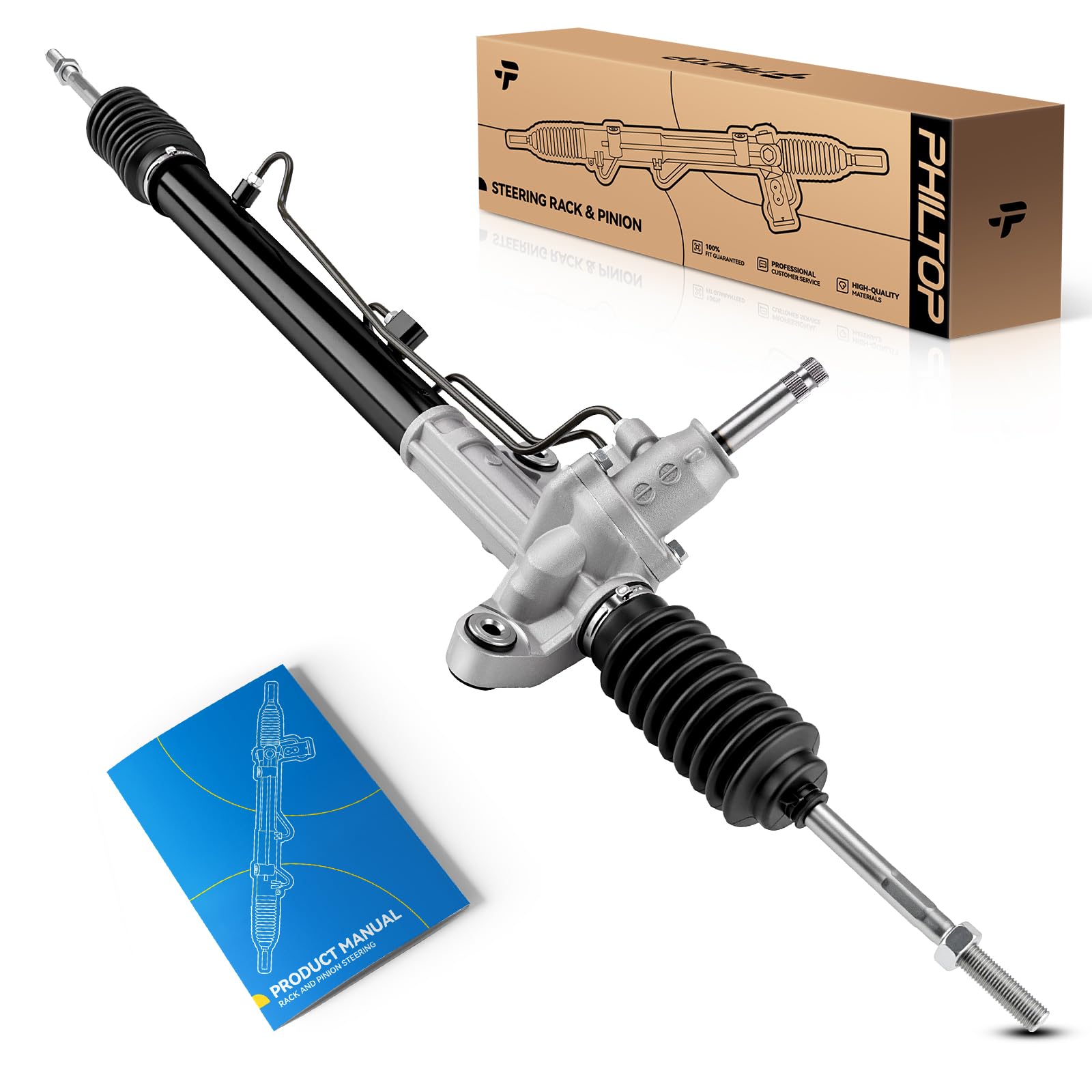 PHILTOP Power Steering Rack and Pinion Compatible with Honda Civic 1996 1997 1998 All Models, Civic 1999 2000 1.6L, Acura EL 199